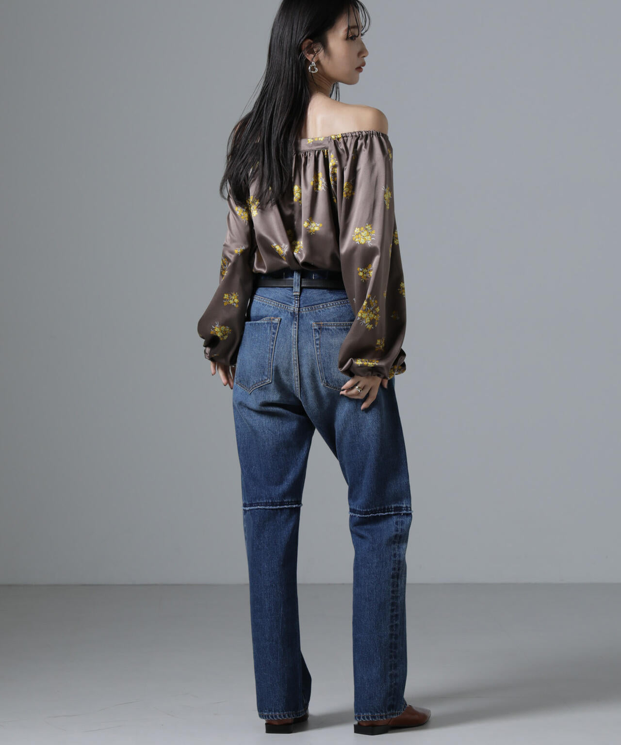 オフショル2WAYフラワープリントブラウス | NANO universe（ナノ