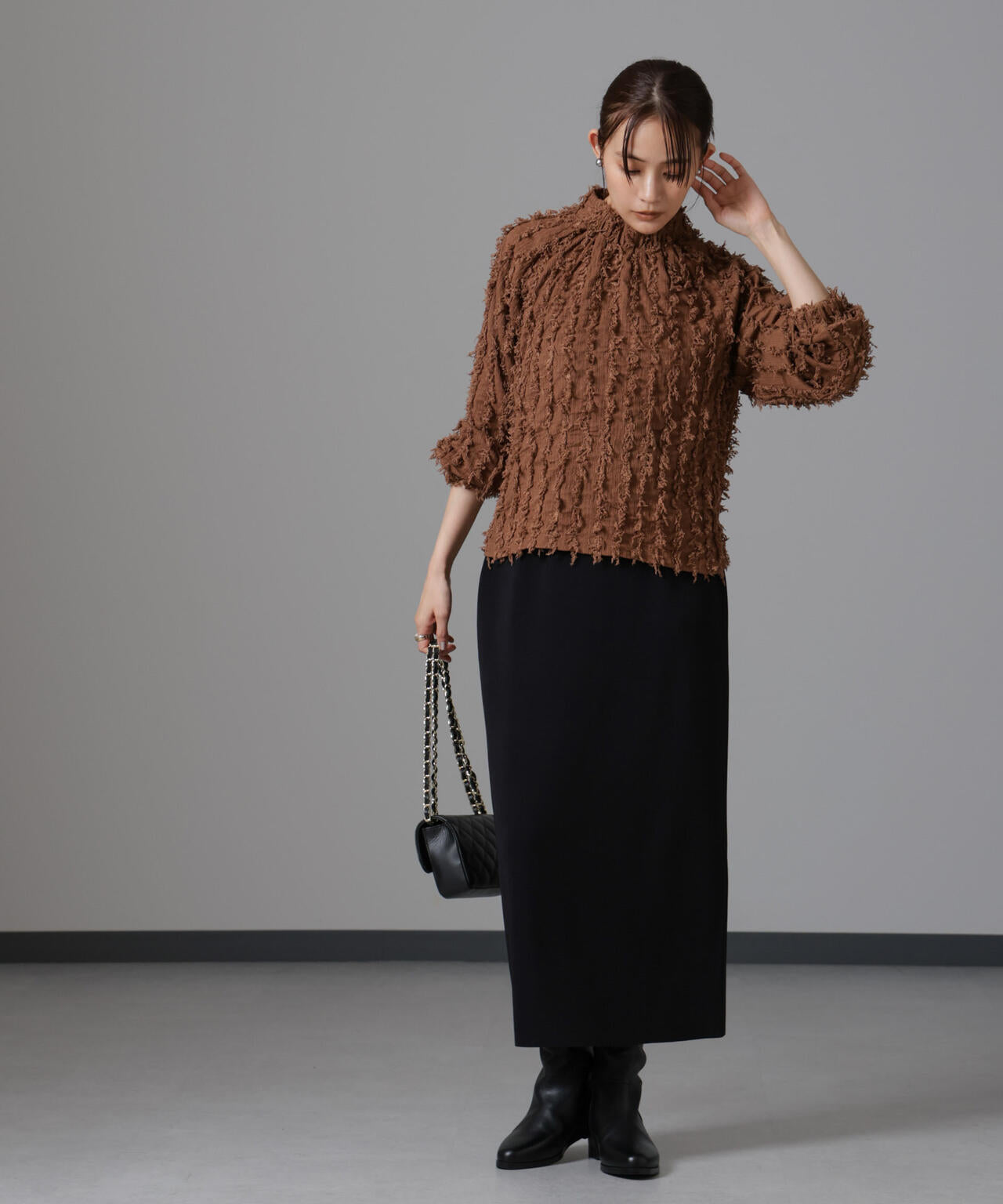 ジャガードカットトップス | NANO universe（ナノ・ユニバース