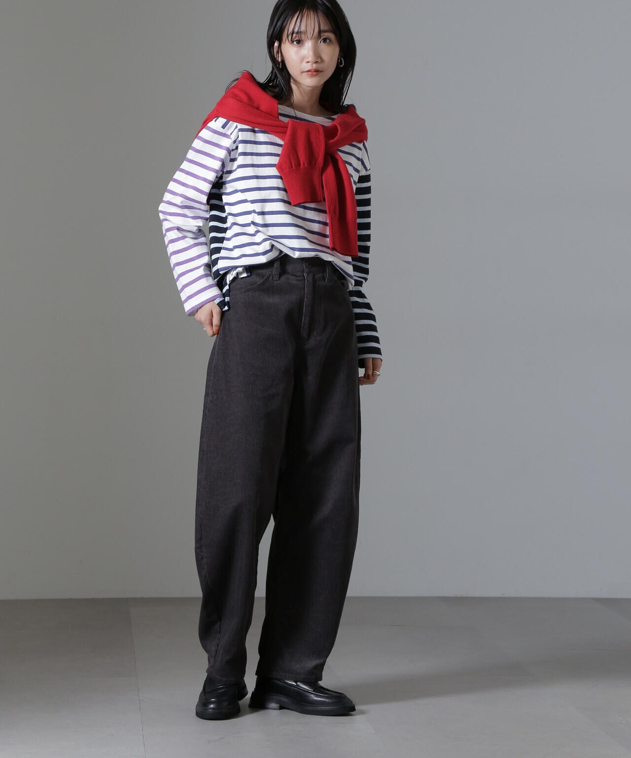 コーデュロイワイドカーブパンツ（セットアップ可） | NANO universe