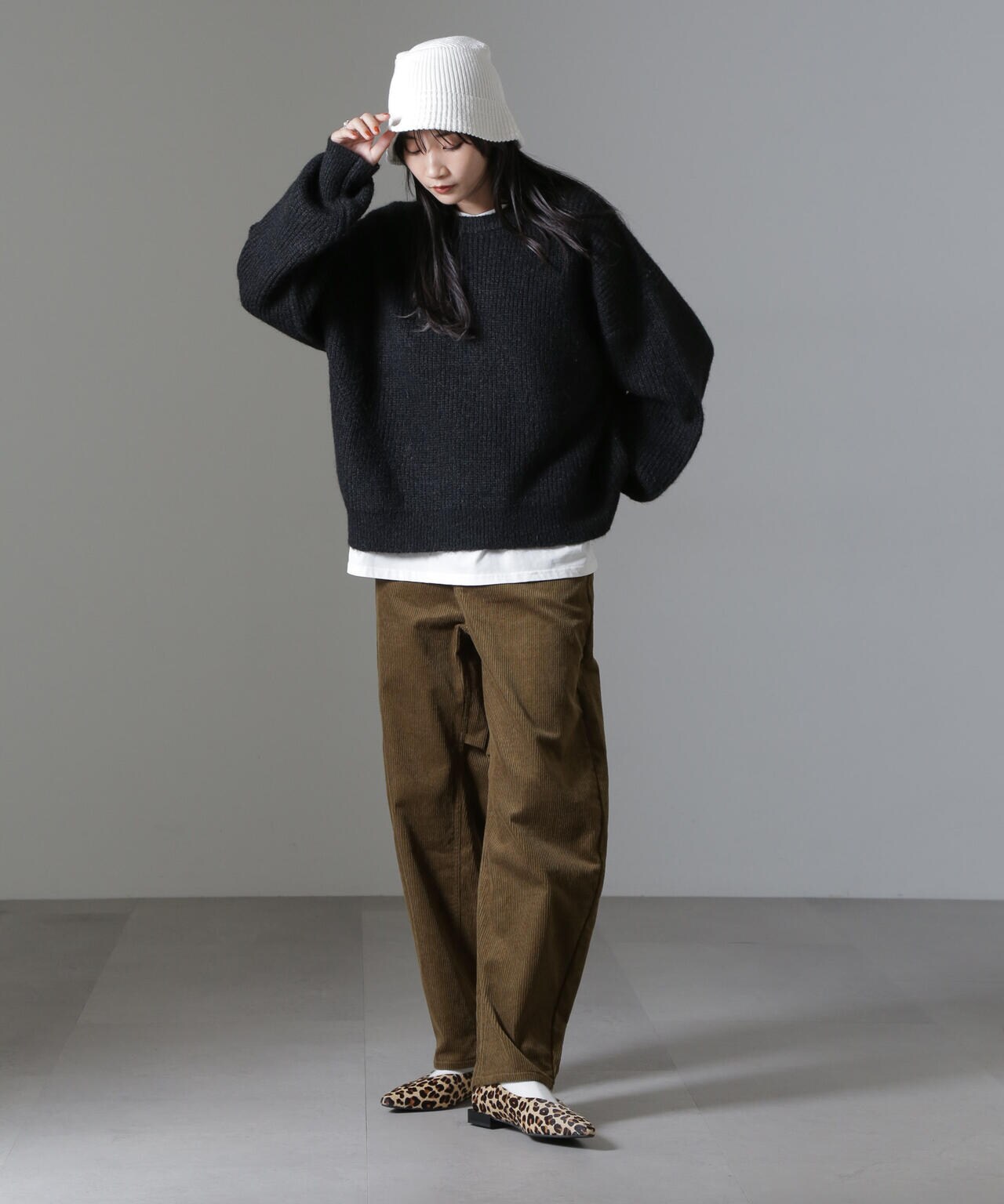 コーデュロイワイドカーブパンツ（セットアップ可） | NANO universe