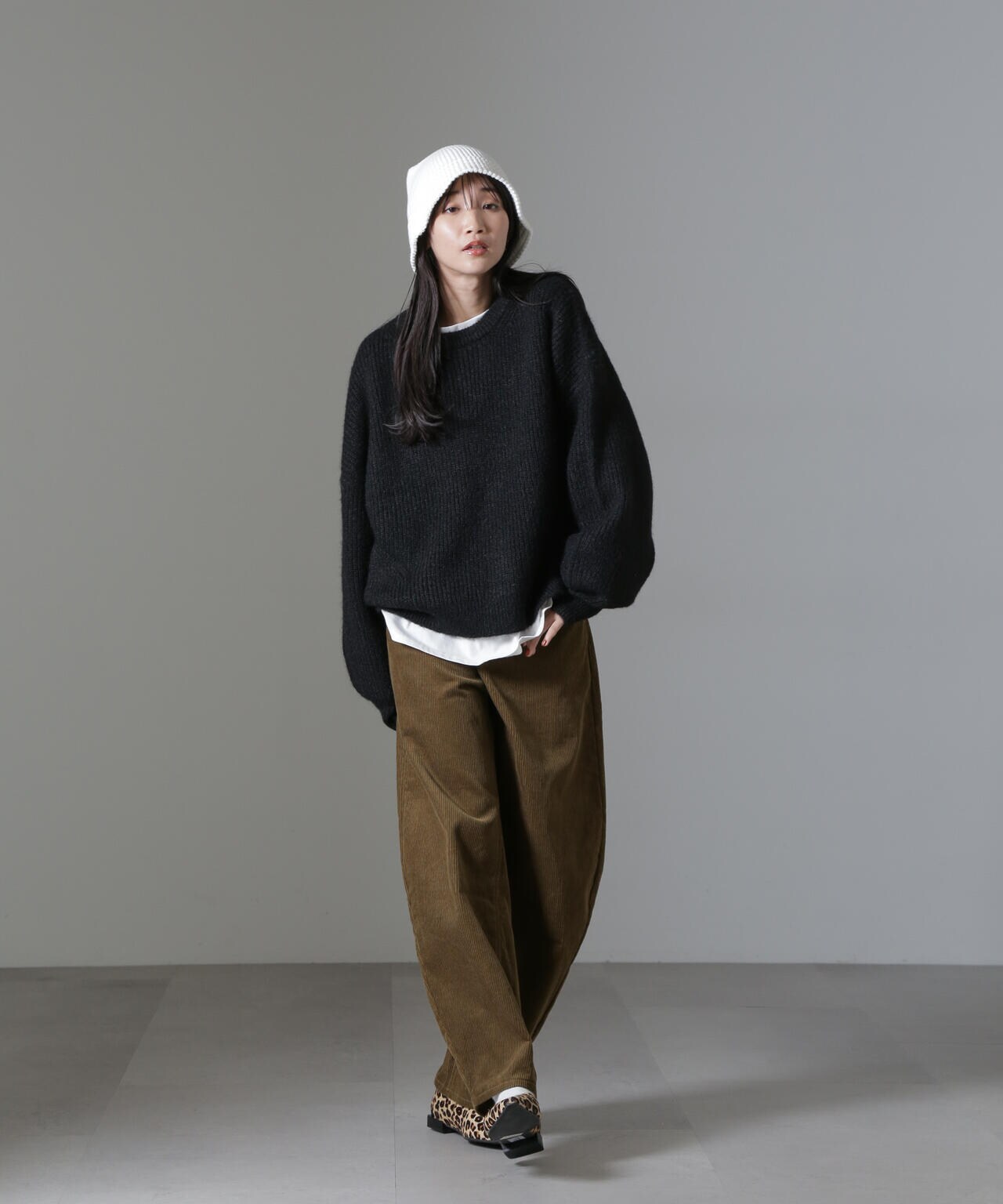 美品45Rコーデュロイ ワイドパンツ コーデュロイワイドカーブパンツ（セットアップ可） | NANO universe