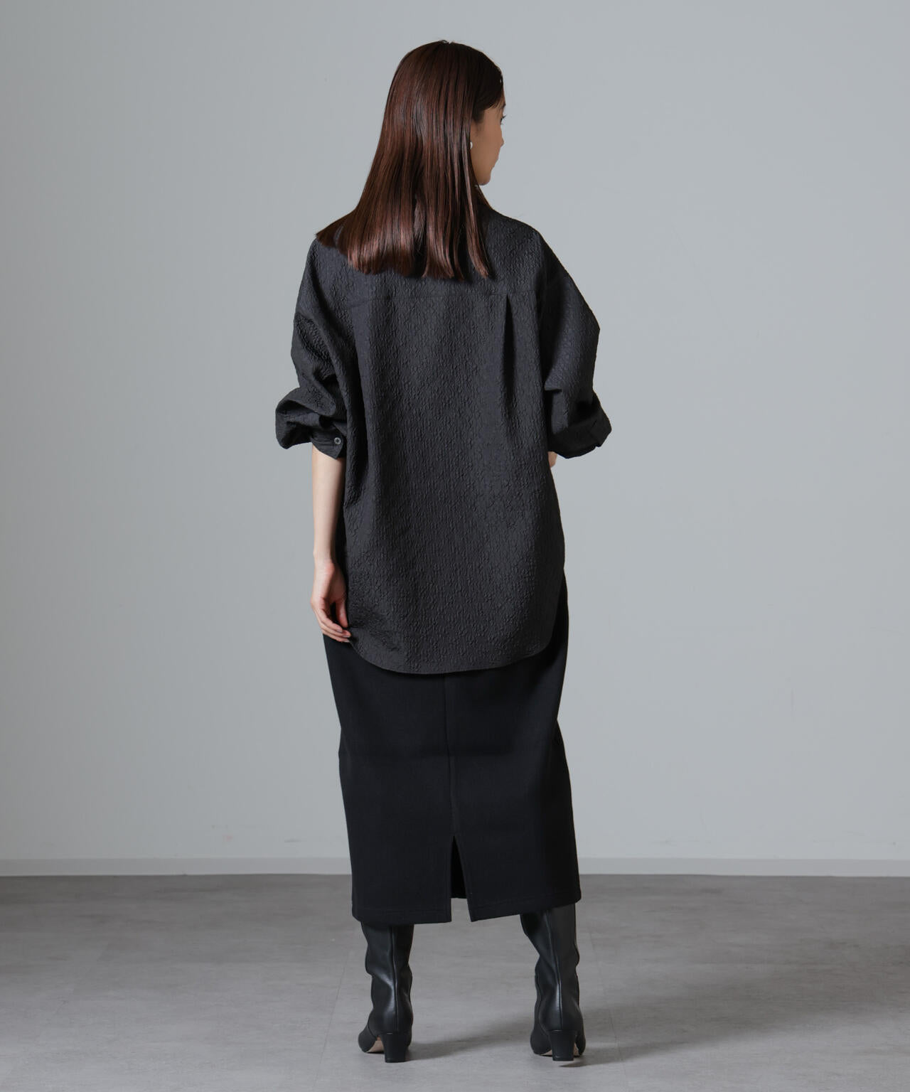 ウールライクニードルパンチスカート(セットアップ可)