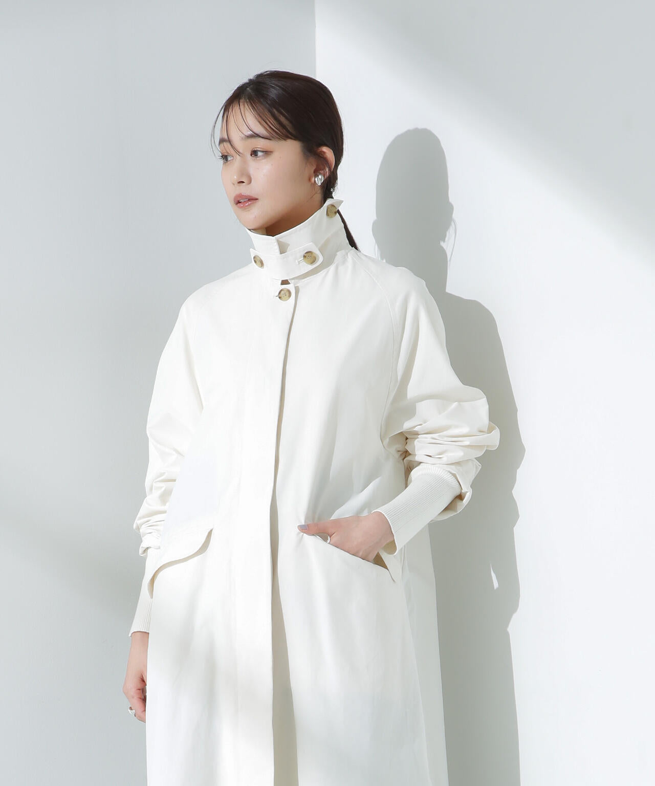 人気シリーズ！春の機能性アウター】撥水＆花粉ガード ステンカラー