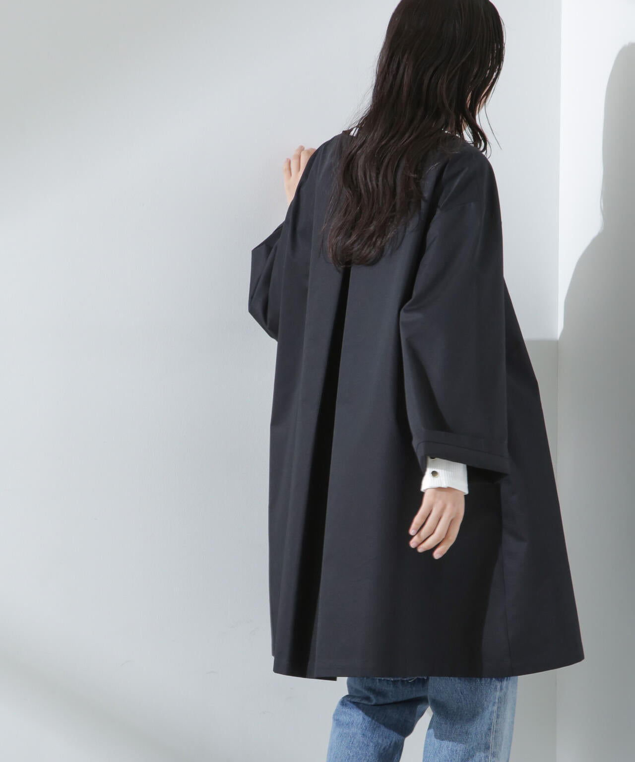 人気シリーズ！春の機能性アウター】撥水&花粉ガードノーカラーコート