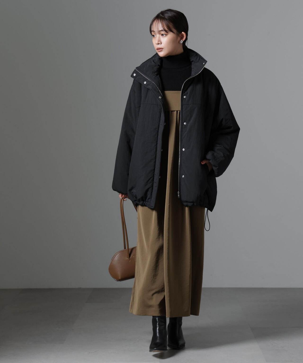 撥水加工 中綿スタンドオーバージップブルゾン | NANO universe（ナノ