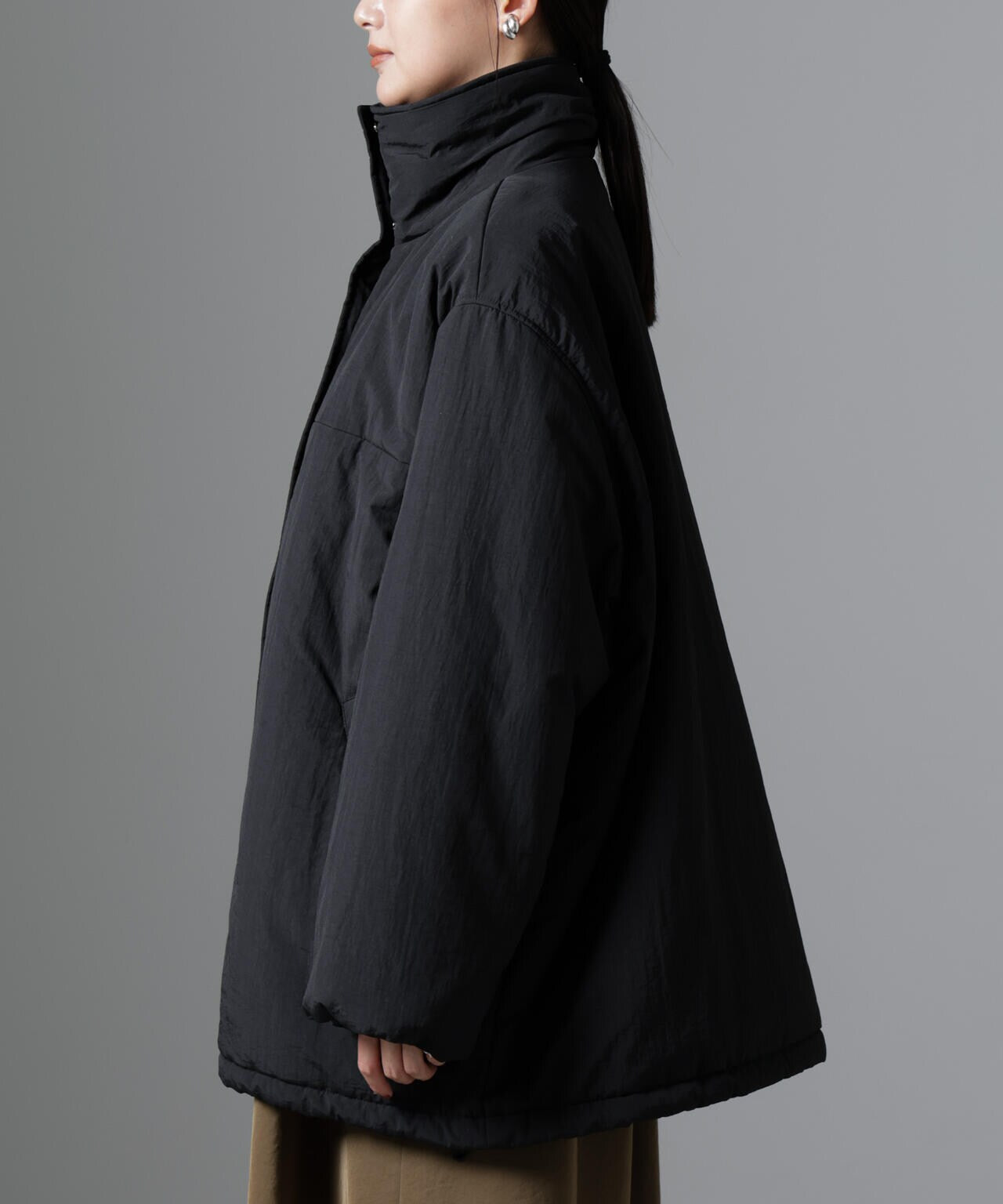 撥水加工 中綿スタンドオーバージップブルゾン | NANO universe（ナノ