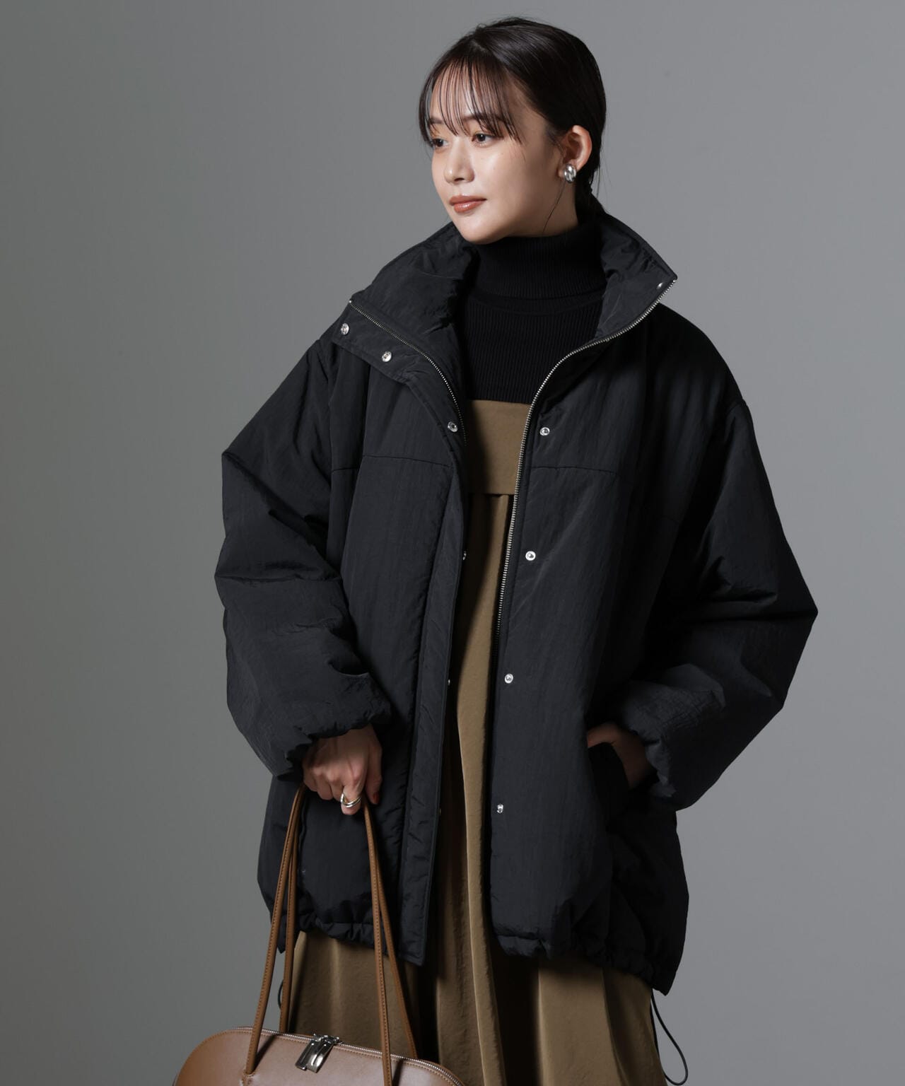 撥水加工 中綿スタンドオーバージップブルゾン | NANO universe（ナノ