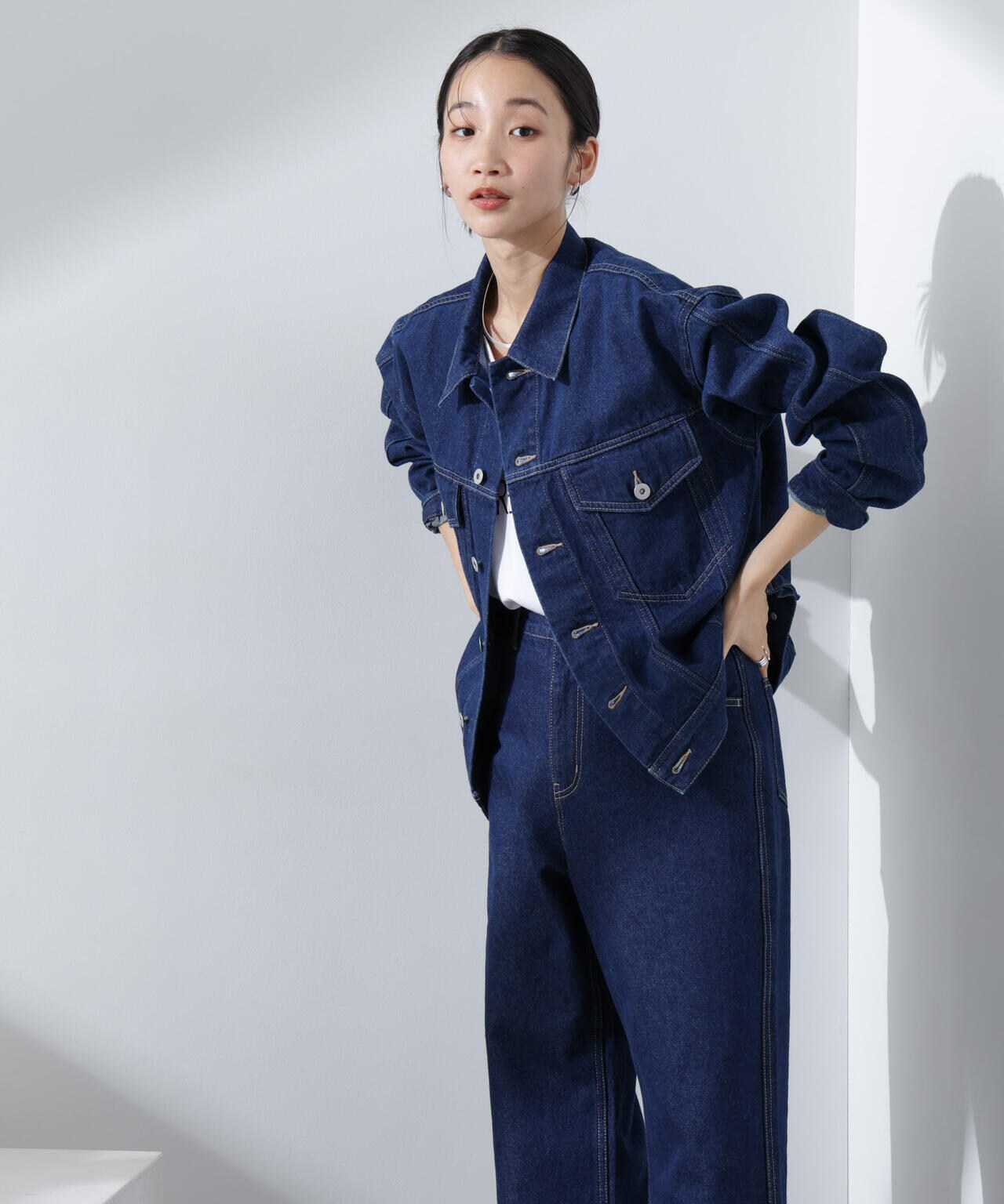 nano•universe デニム ナノ・ユニバース] デニムパンツ 「MC