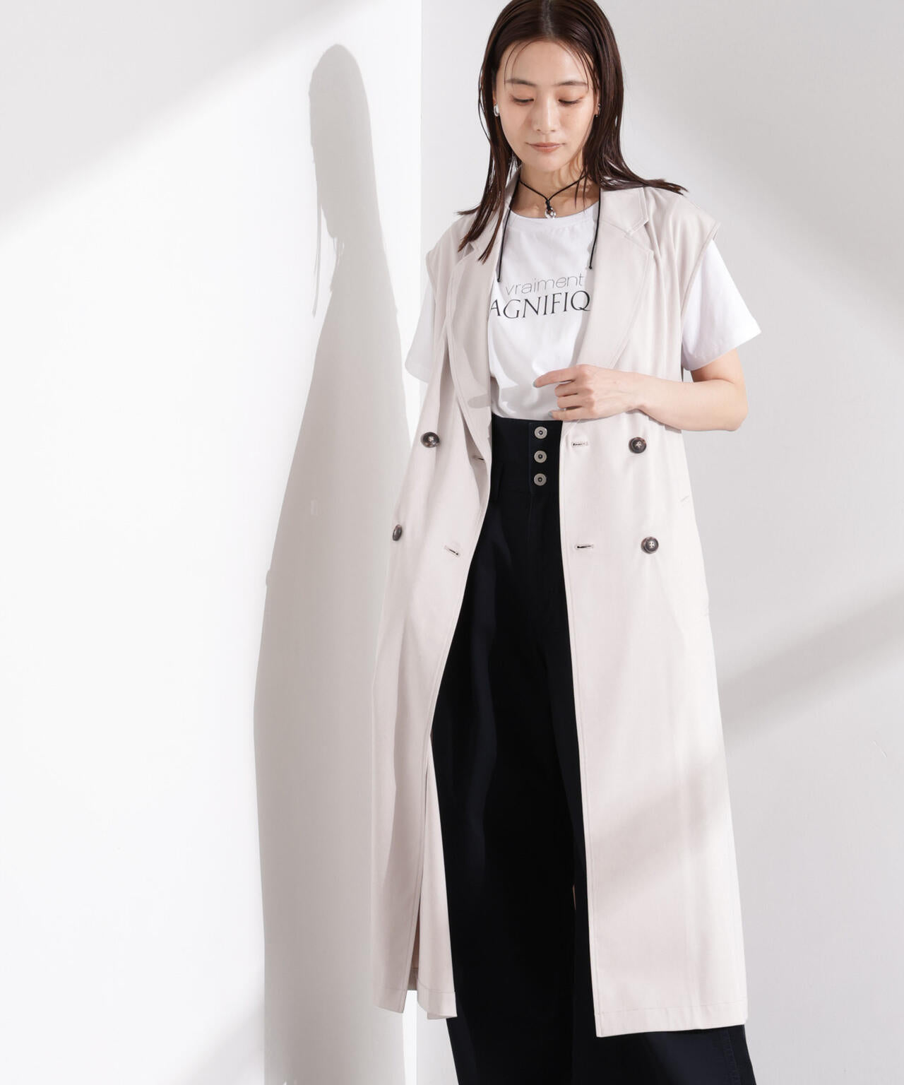 ナノユニバース ナノ・ユニバース NANO universe 別注 MINI MOON BAG （ブラック