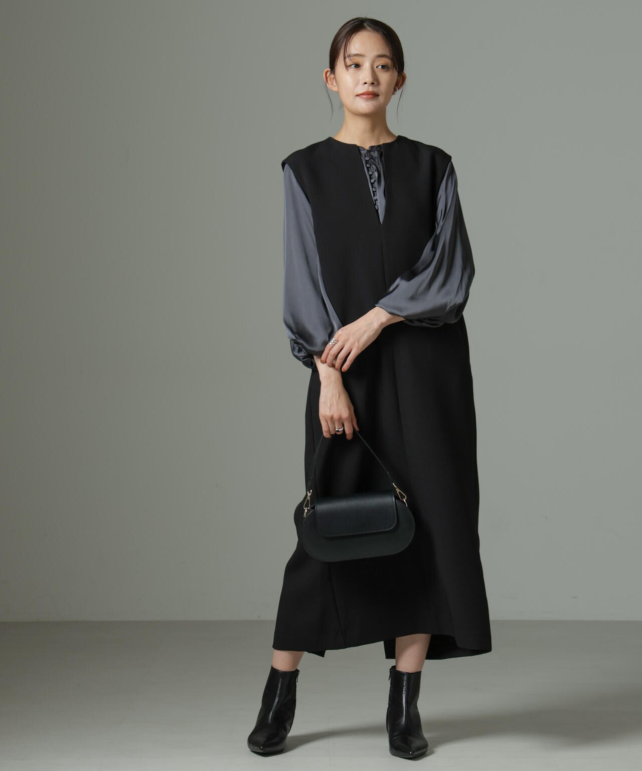 キー坊　ワンピース キーネックワンピース | NANO universe（ナノ・ユニバース