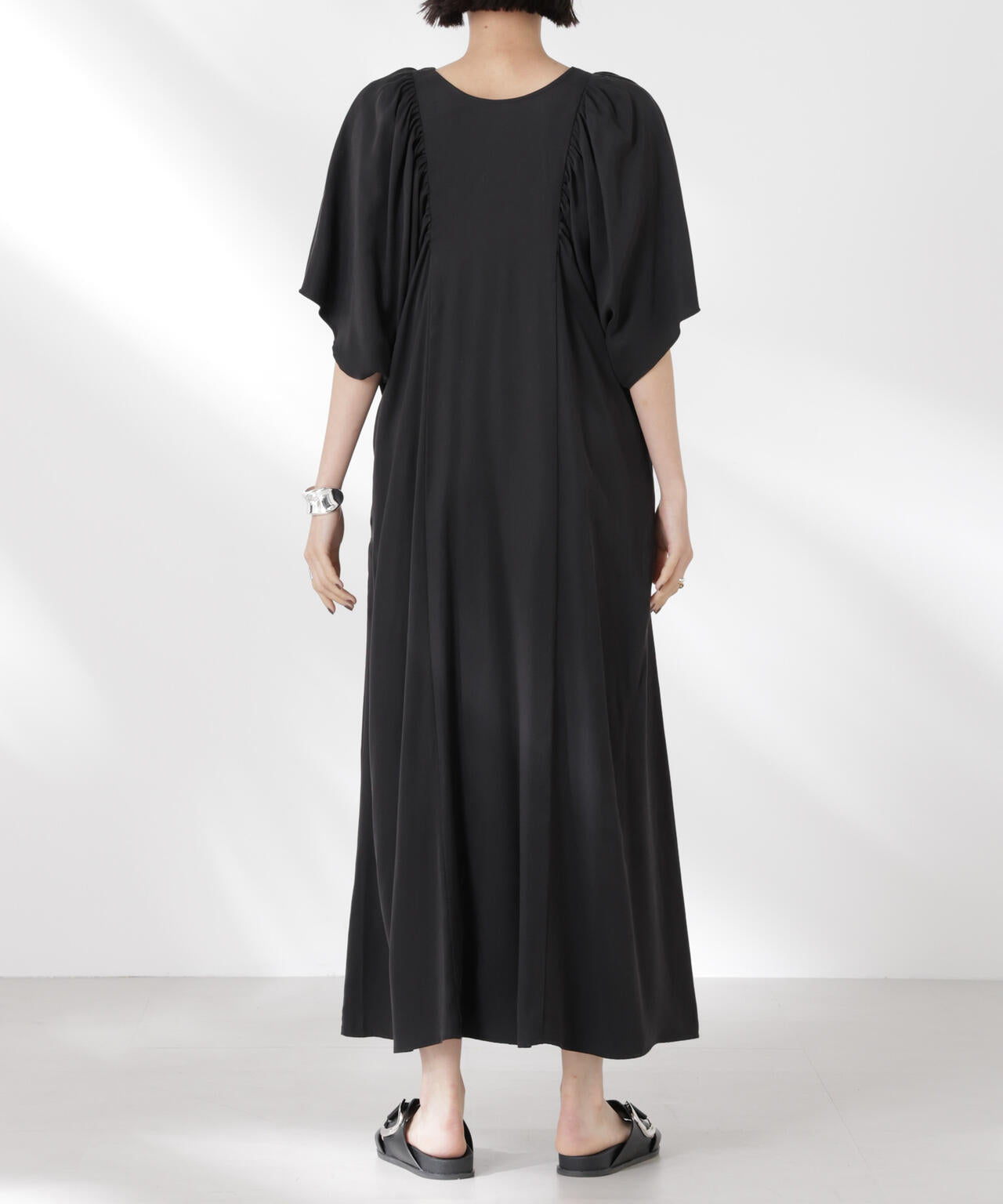 ナノユニバースLUSANA ゼブラカシュクールミモレ丈ティアード