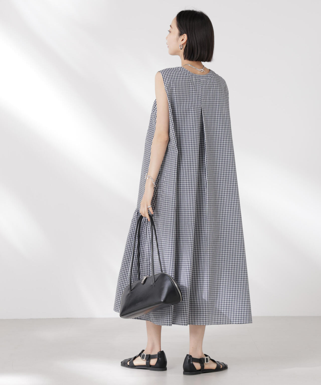 【mjページ】ワンピース 千鳥立体フレアワンピース｜JENNE(ジェンヌ)公式通販：パリ