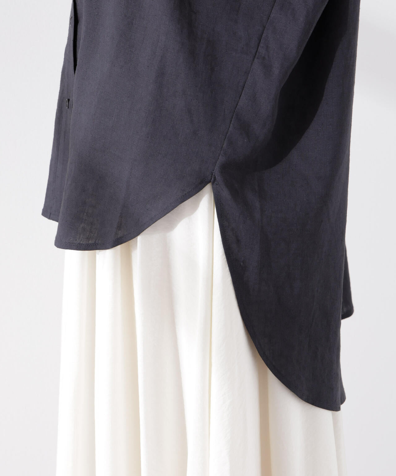 Anti Smell Linen フレンチスリーブシャツ