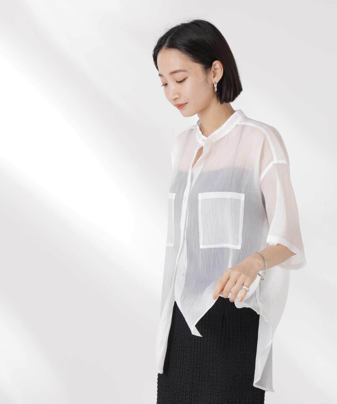 neau 半袖シャツ ライトブルーシアーシャツ 【公式通販】