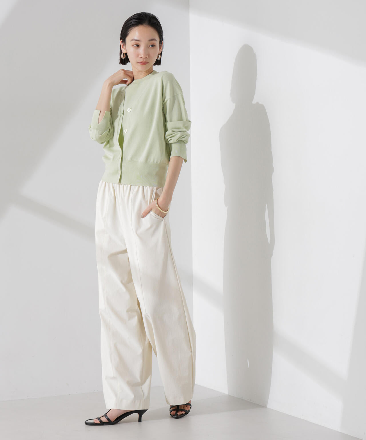 洗濯機洗い可UVカット接触冷感justVネックカーディガン | NANO