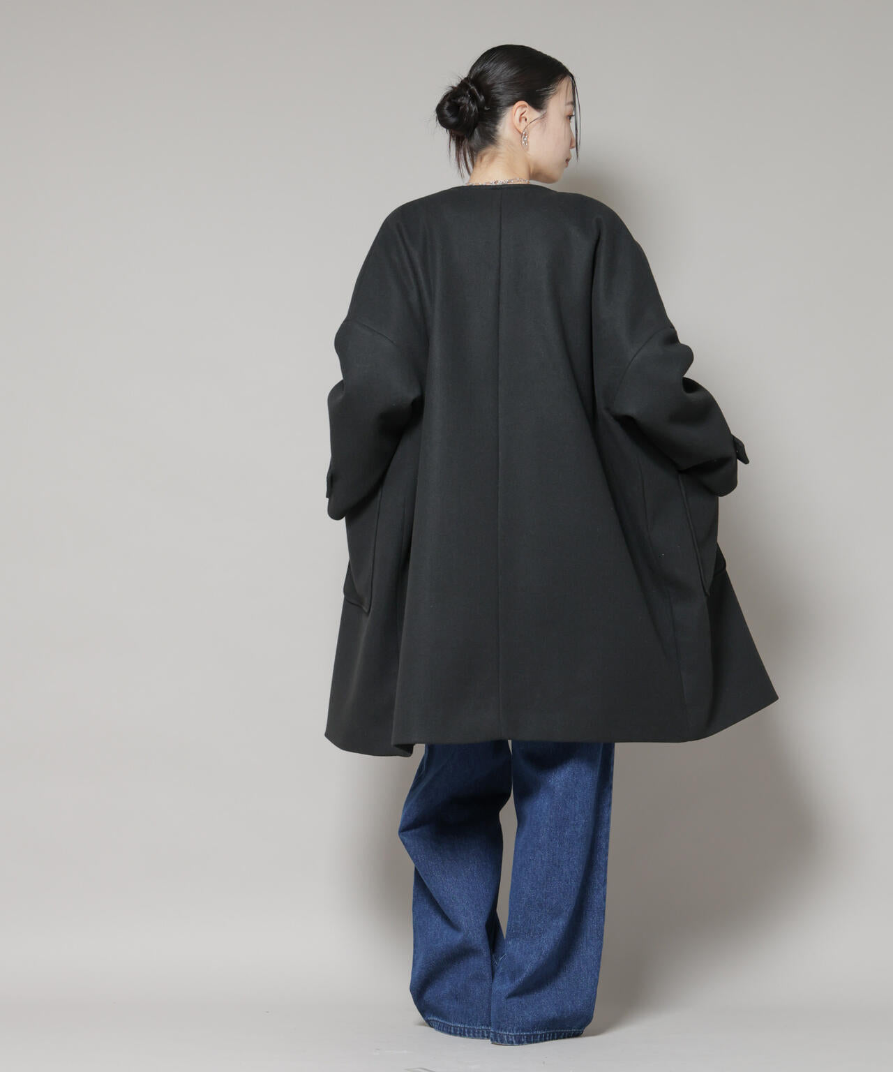 ノーカラーコクーンミドルコート | NANO universe（ナノ・ユニバース