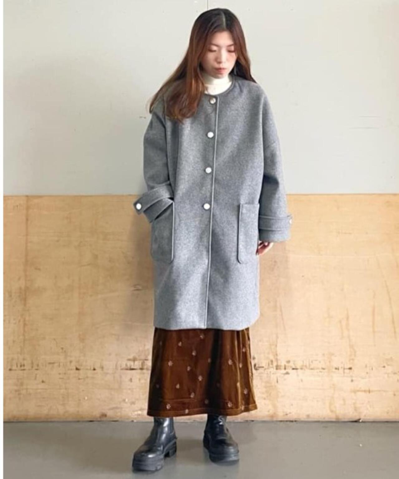 ノーカラーコクーンミドルコート | NANO universe（ナノ・ユニバース