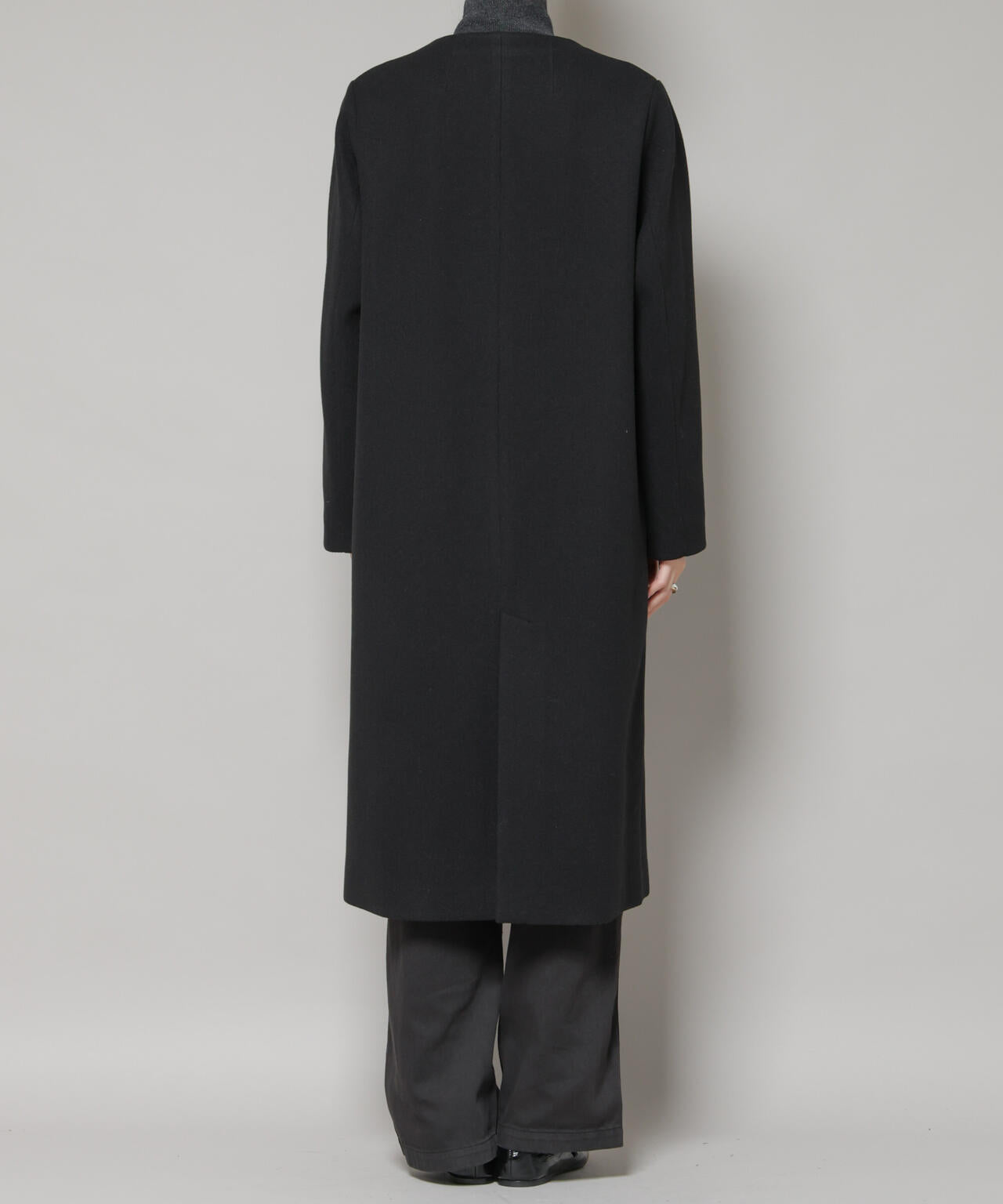 Vネックノーカラーコート | NANO universe（ナノ・ユニバース