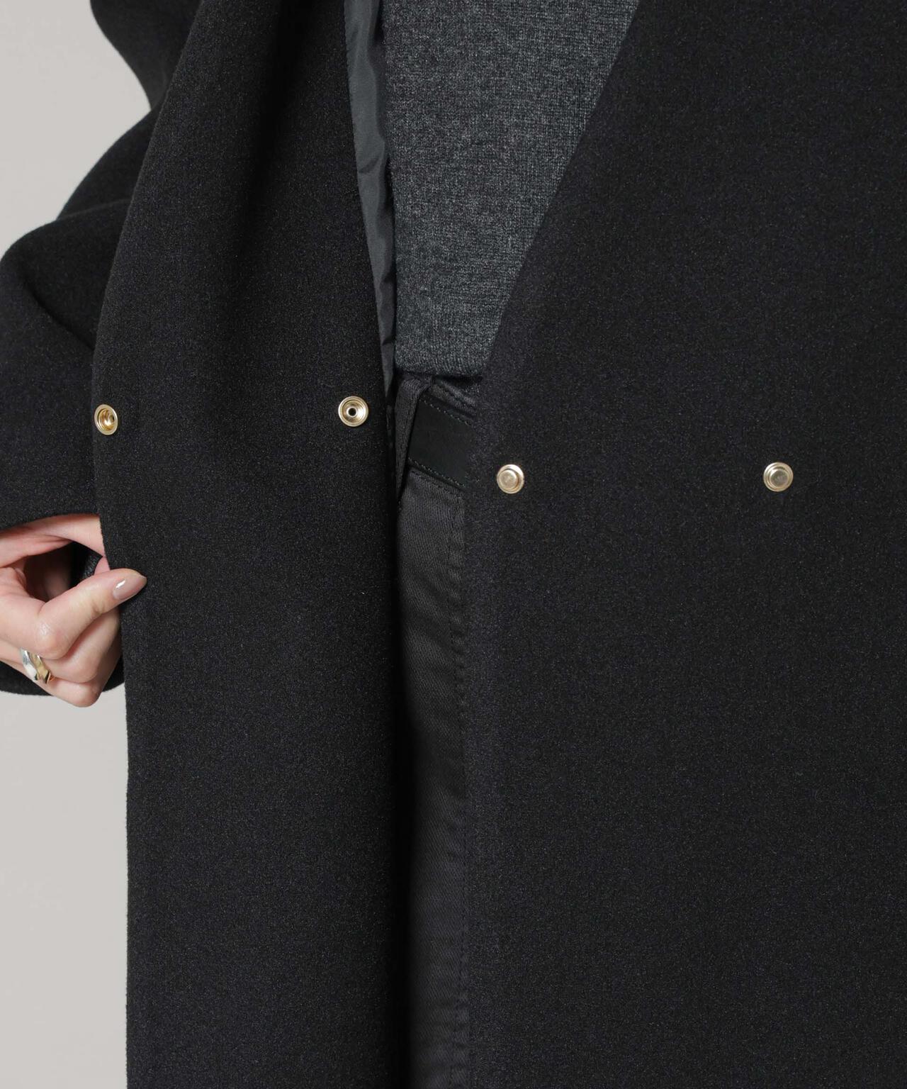 Vネックノーカラーコート | NANO universe（ナノ・ユニバース