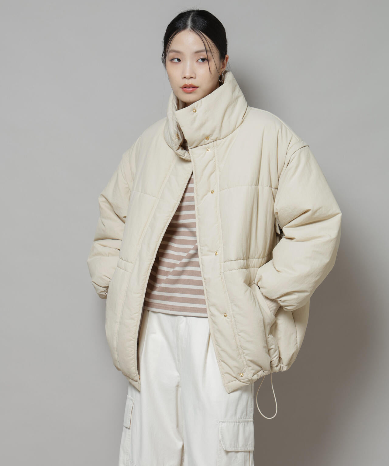 撥水加工・機能中綿 2wayベスト＆スタンドジップブルゾン | NANO