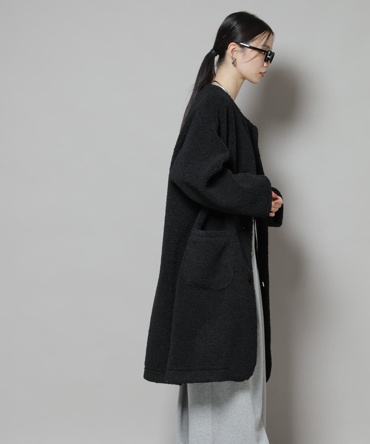 ソフトボアノーカラーコート | NANO universe（ナノ・ユニバース