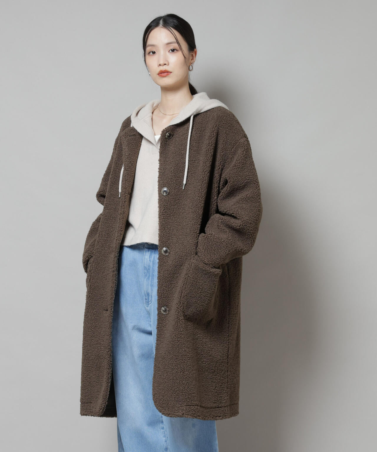 ソフトボアノーカラーコート | NANO universe（ナノ・ユニバース