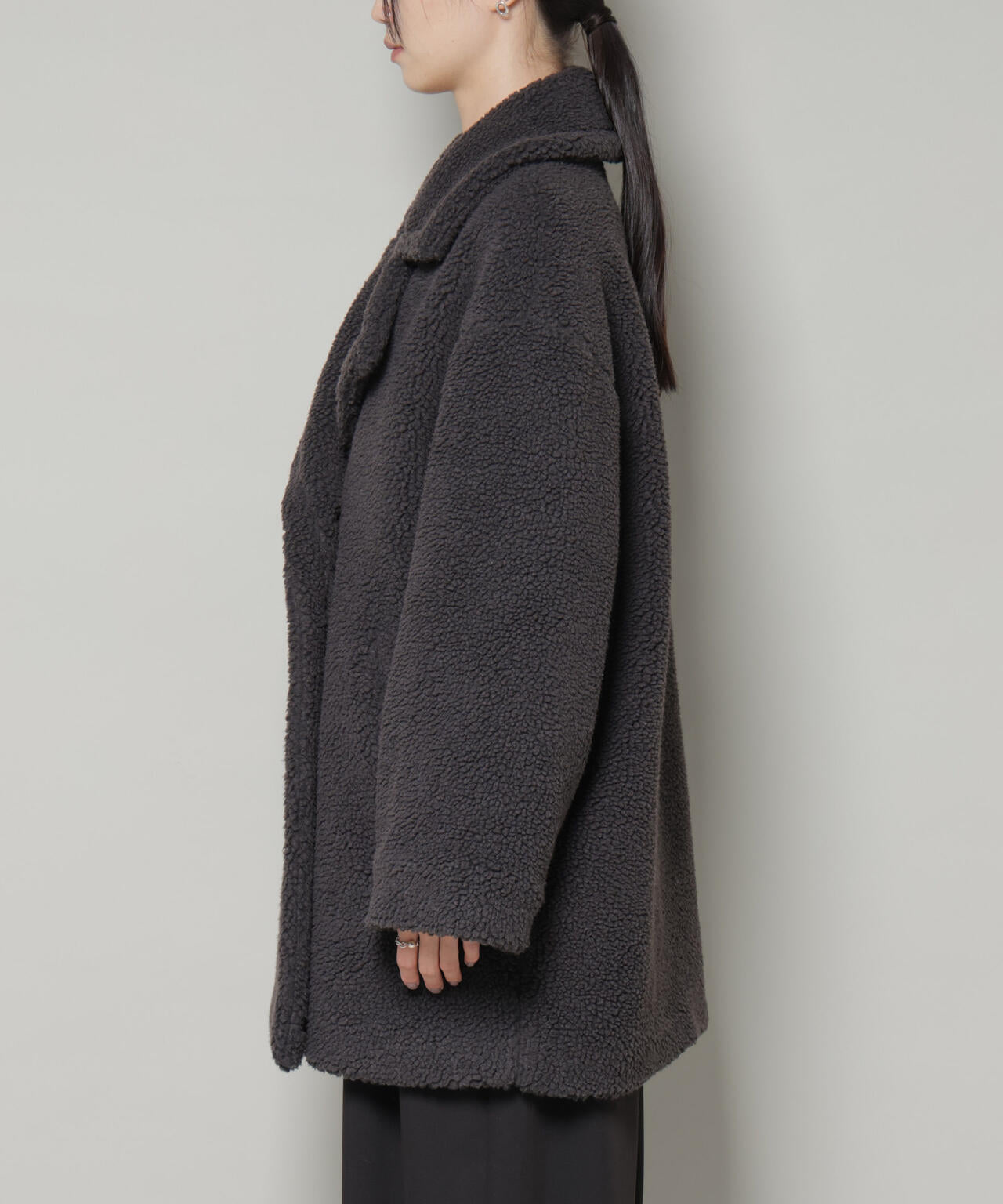 ボアワイドダブルボタンコート | NANO universe（ナノ・ユニバース