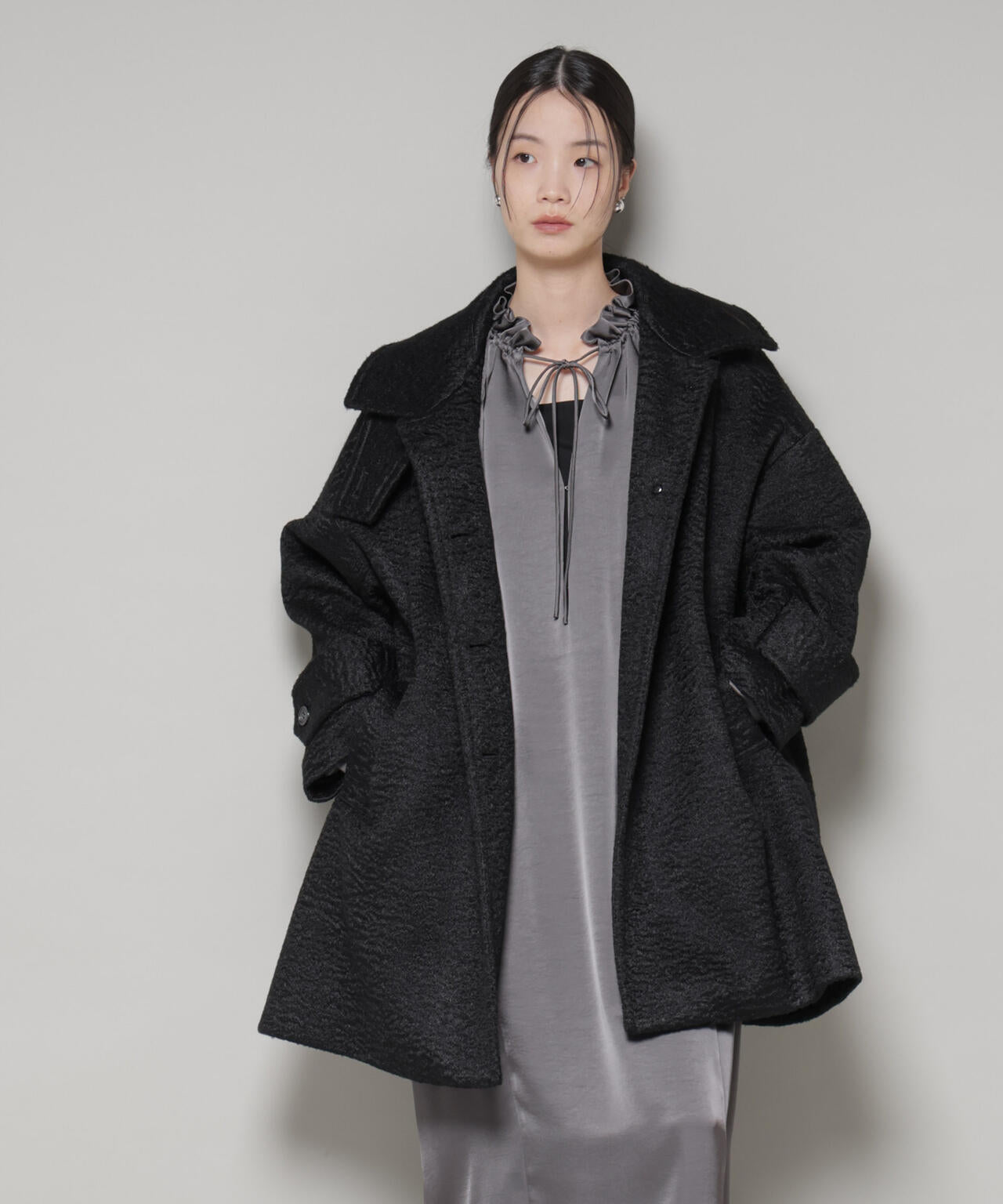 ブークレスタンドカラーミドルコート | NANO universe（ナノ