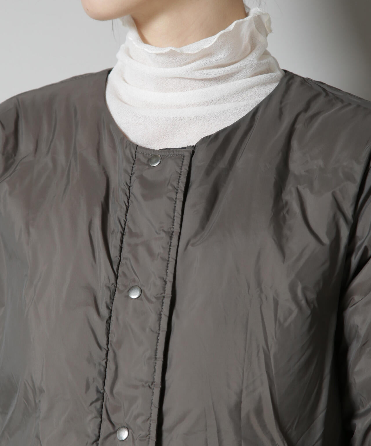 【美品】ヘルノ　ダウンジャケット　水彩画　リバーシブル　ライトダウン　M　42 NANO universe ダウン ダウンジャケット 撥水加工ライトダウン