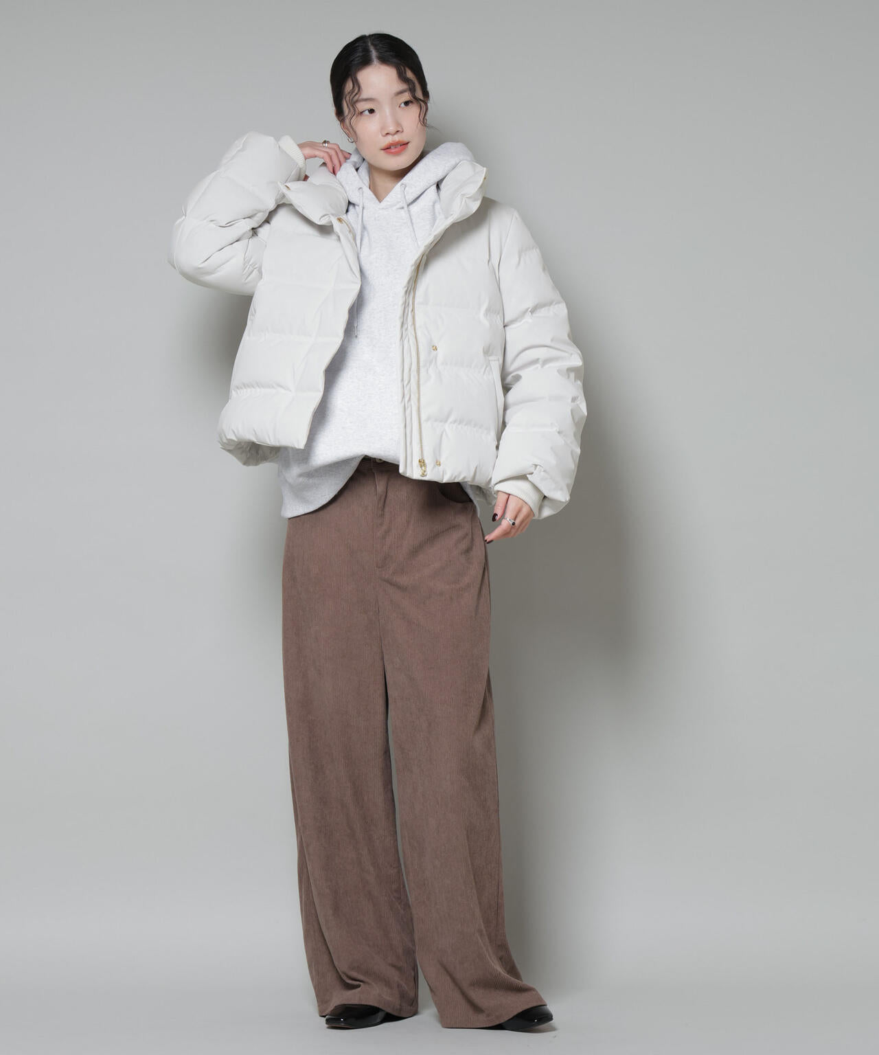 ボリュームネックダウンショートコート