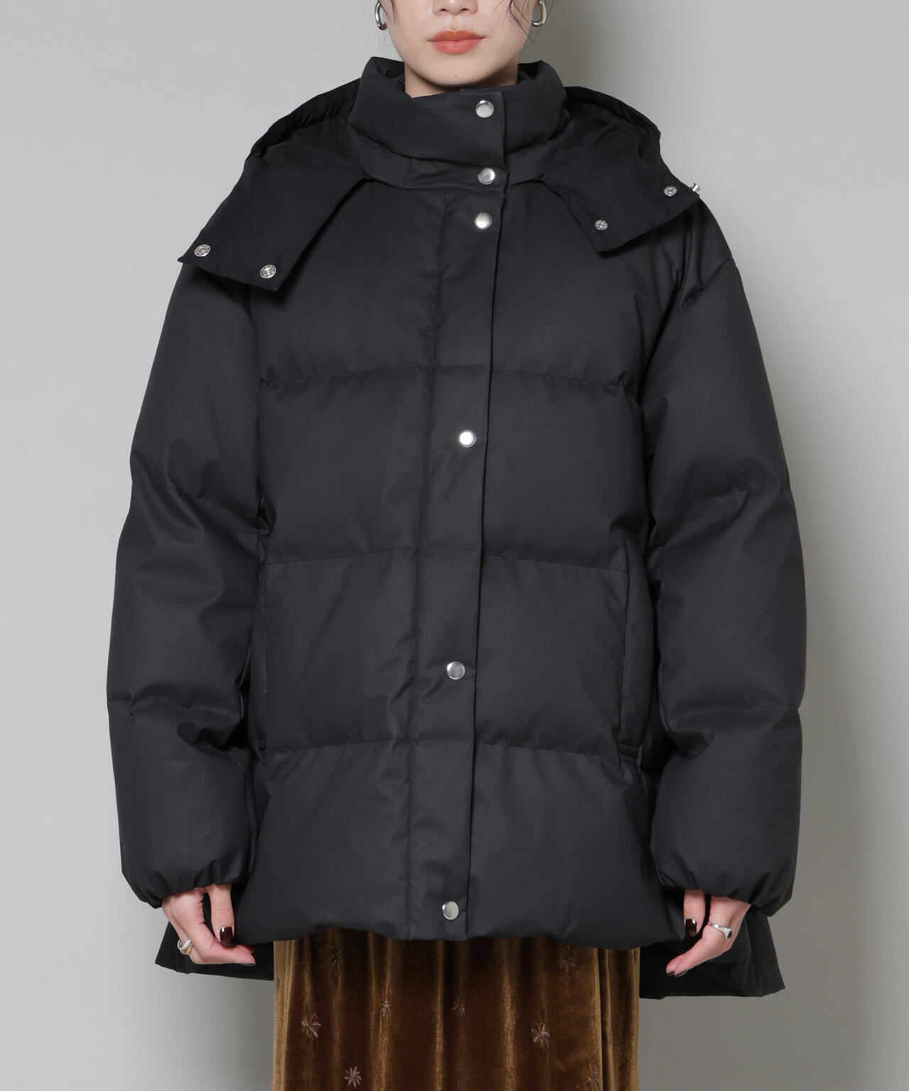 Aラインミドルダウンコート