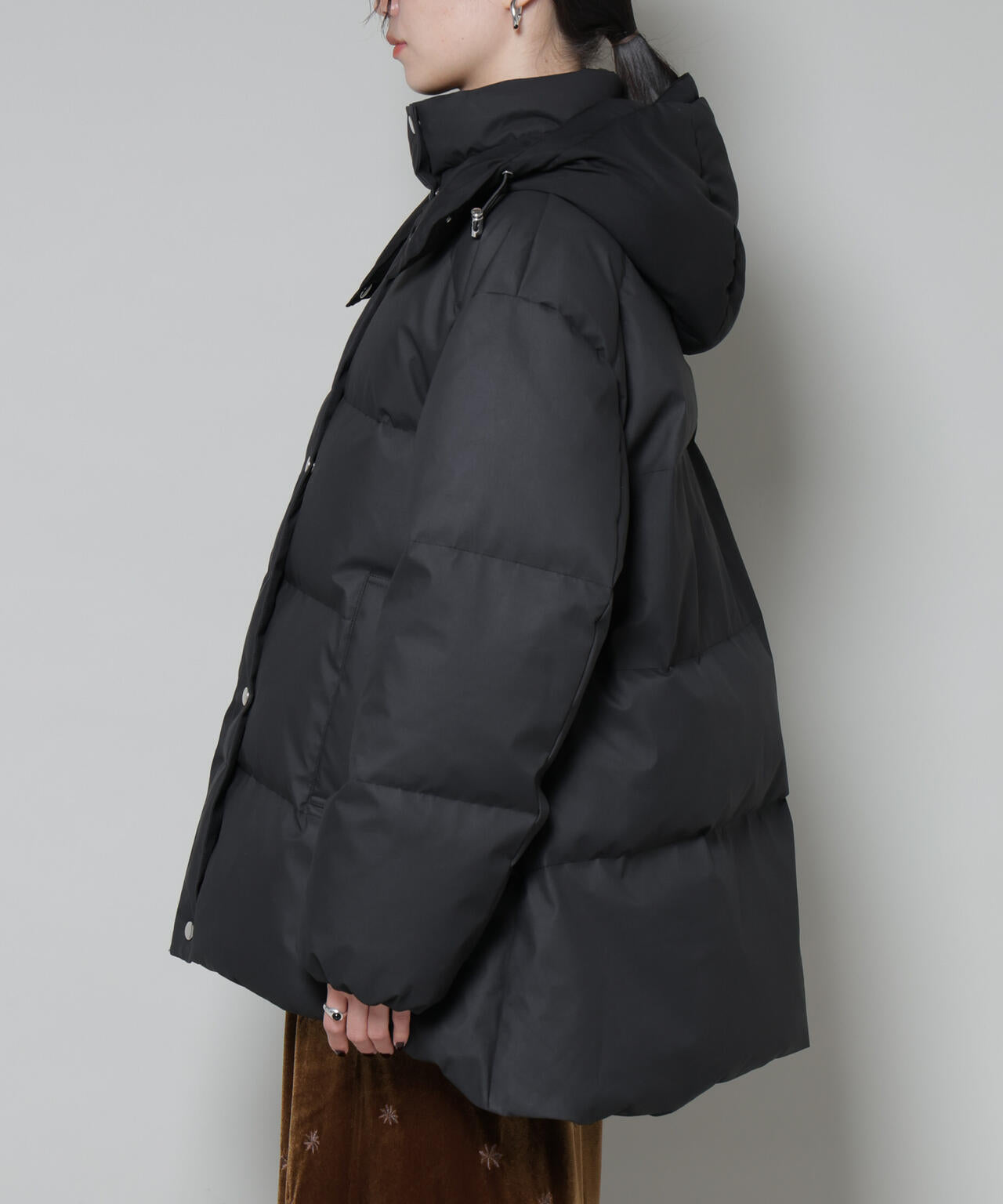 Aラインミドルダウンコート