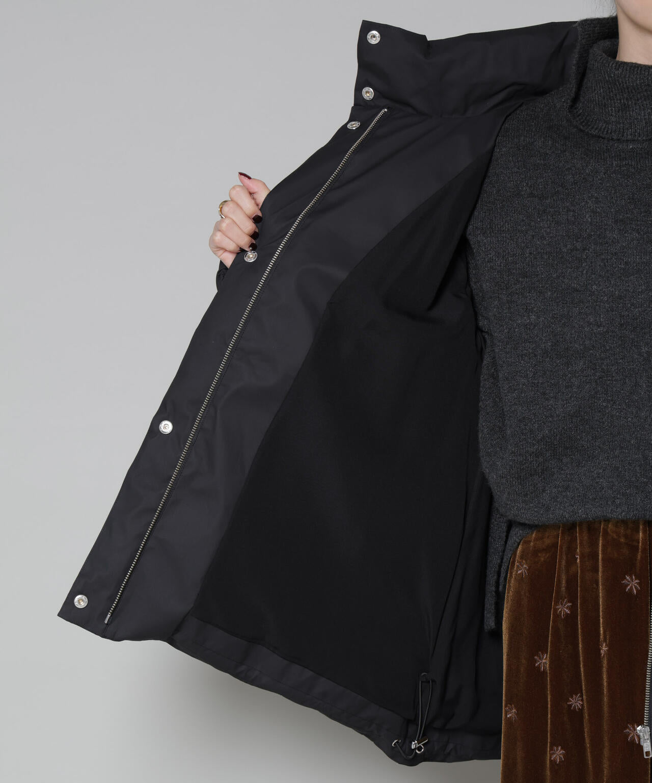 Aラインミドルダウンコート