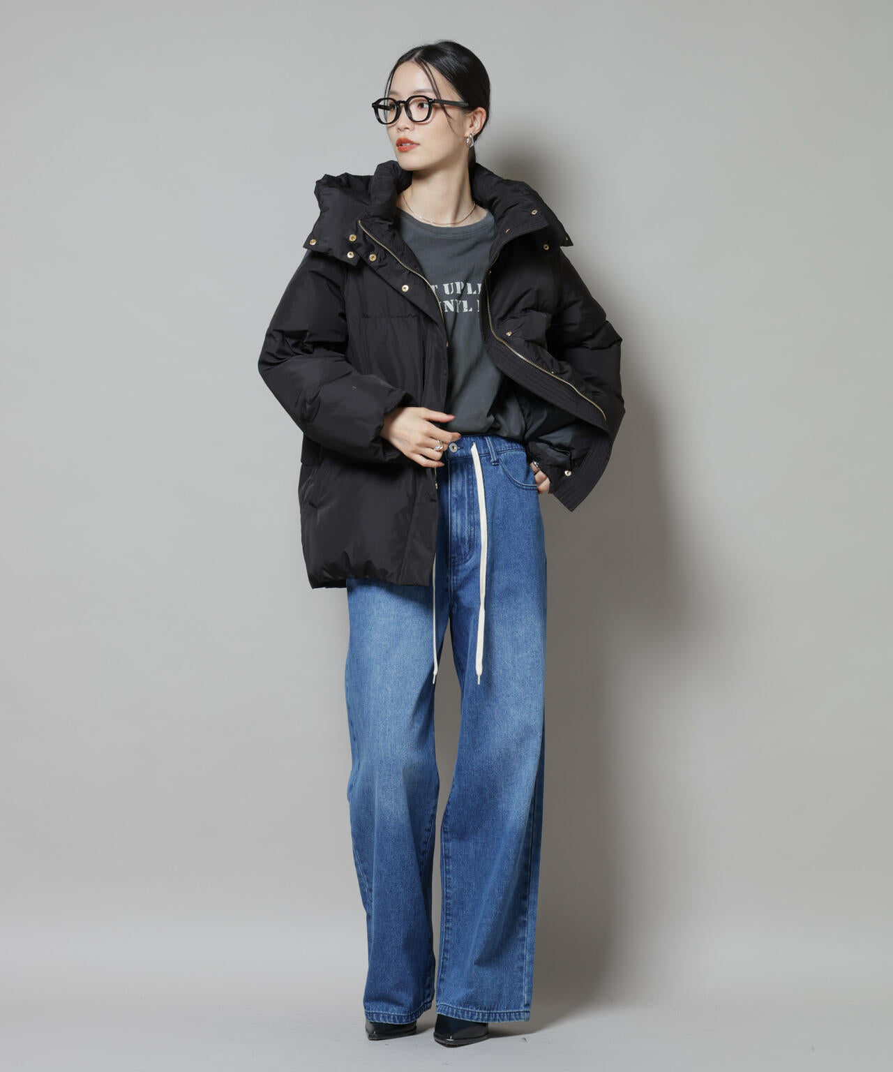 ♦︎【ナノユニバース】nano universe ダウンジャケット フード M 撥水加工 フードショートダウンコート | NANO universe（ナノ