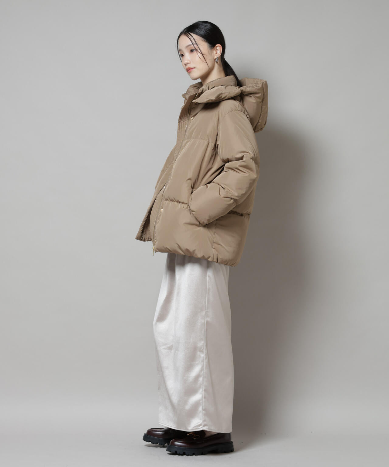 nano universe 撥水加工フードショートダウンコート フード取り外し可 撥水加工 フードショートダウンコート | NANO universe（ナノ