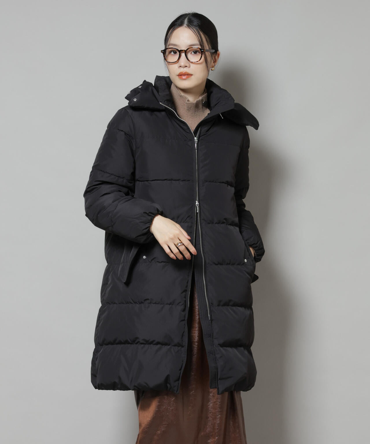 撥水加工 フードロングダウンコート | NANO universe（ナノ