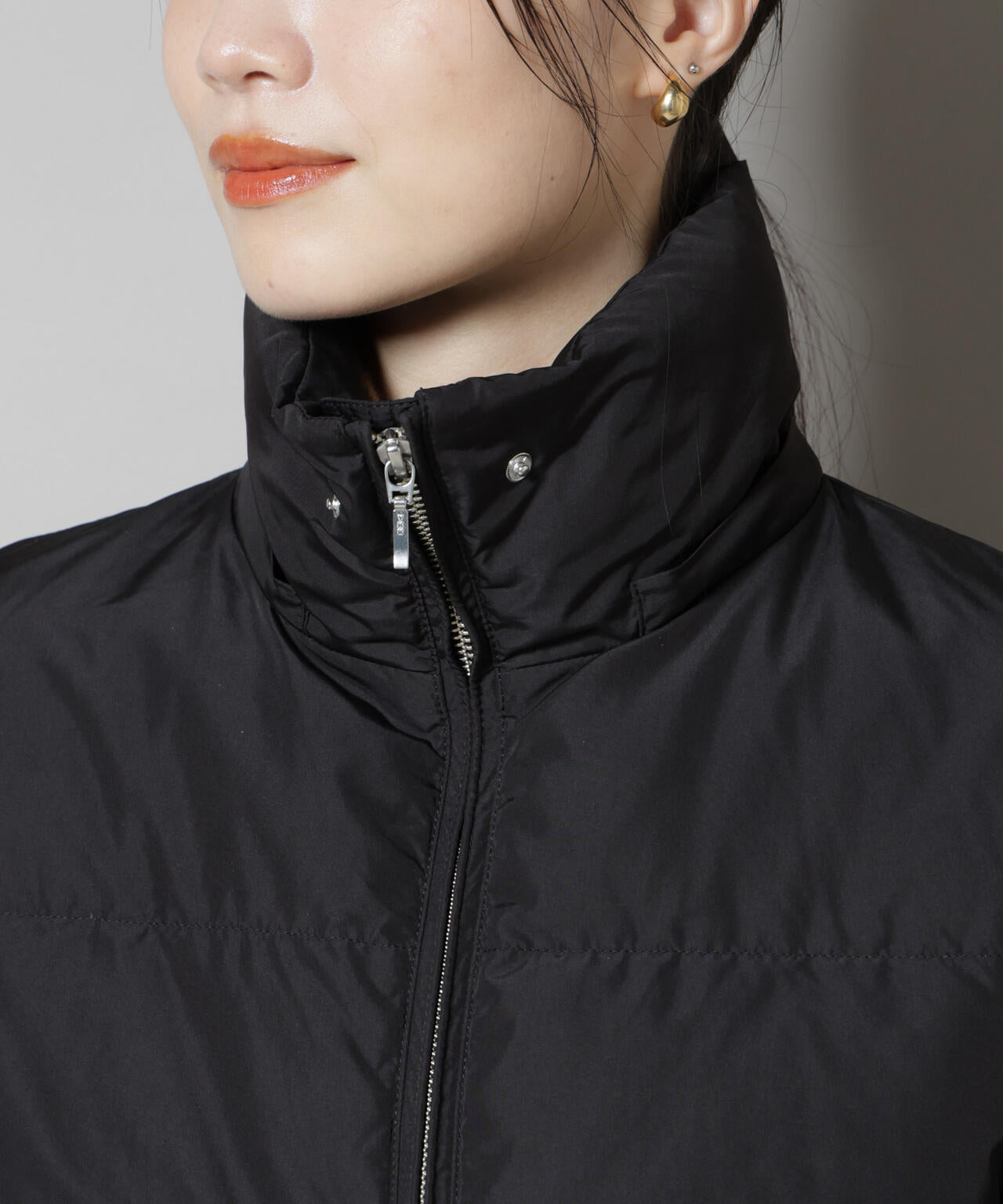 撥水加工 フードロングダウンコート