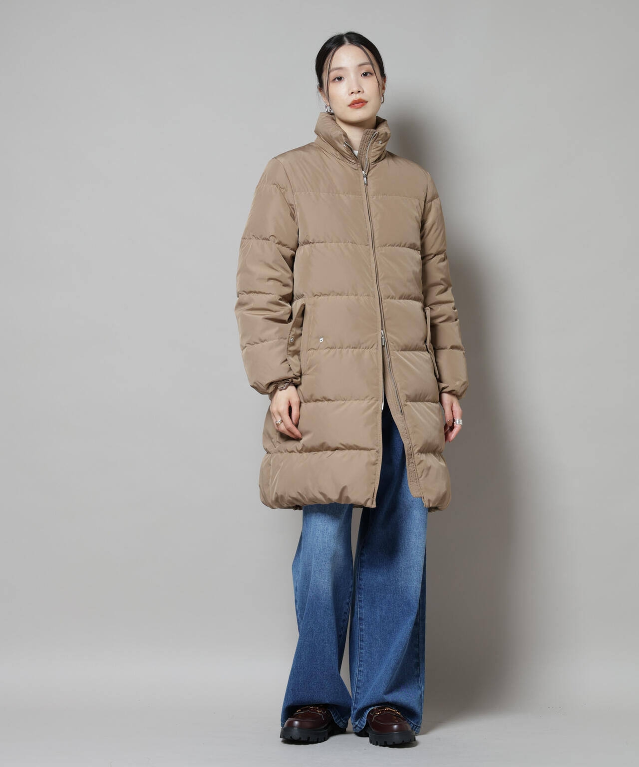 撥水加工 フードロングダウンコート | NANO universe（ナノ