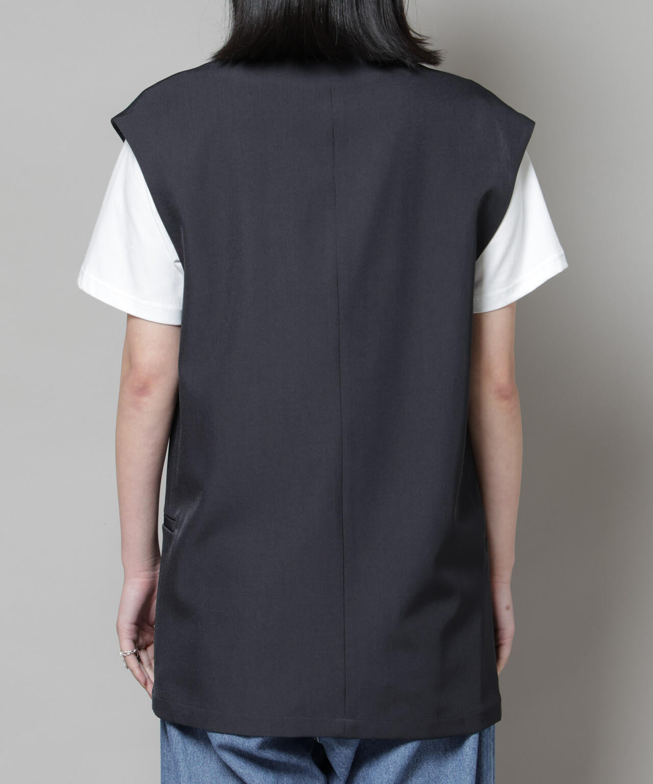 テーラードＷボタンミドルジレ(セットアップ可)