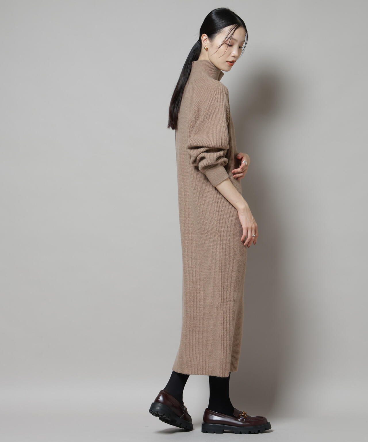 釦ディティールニットワンピース | NANO universe（ナノ・ユニバース