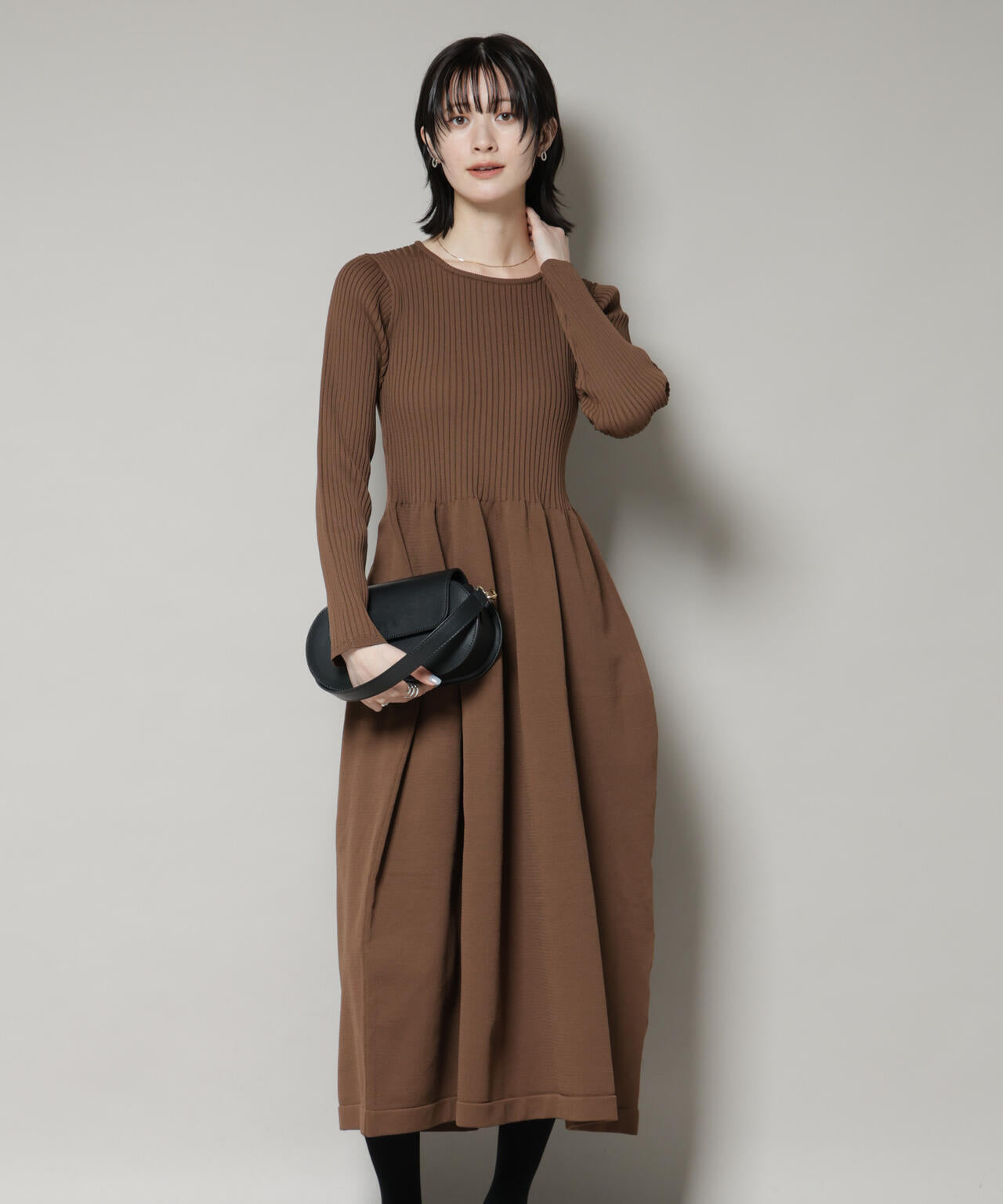 フォルムスカートニットワンピース | NANO universe（ナノ・ユニバース