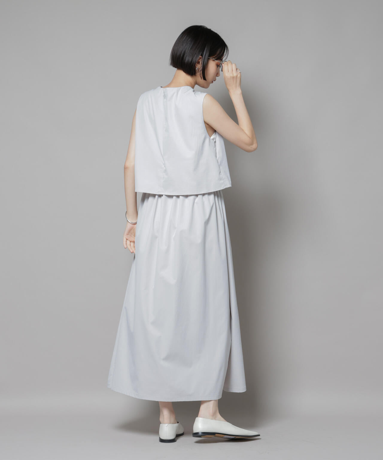 セットアップ風ノースリーブワンピース | NANO universe（ナノ