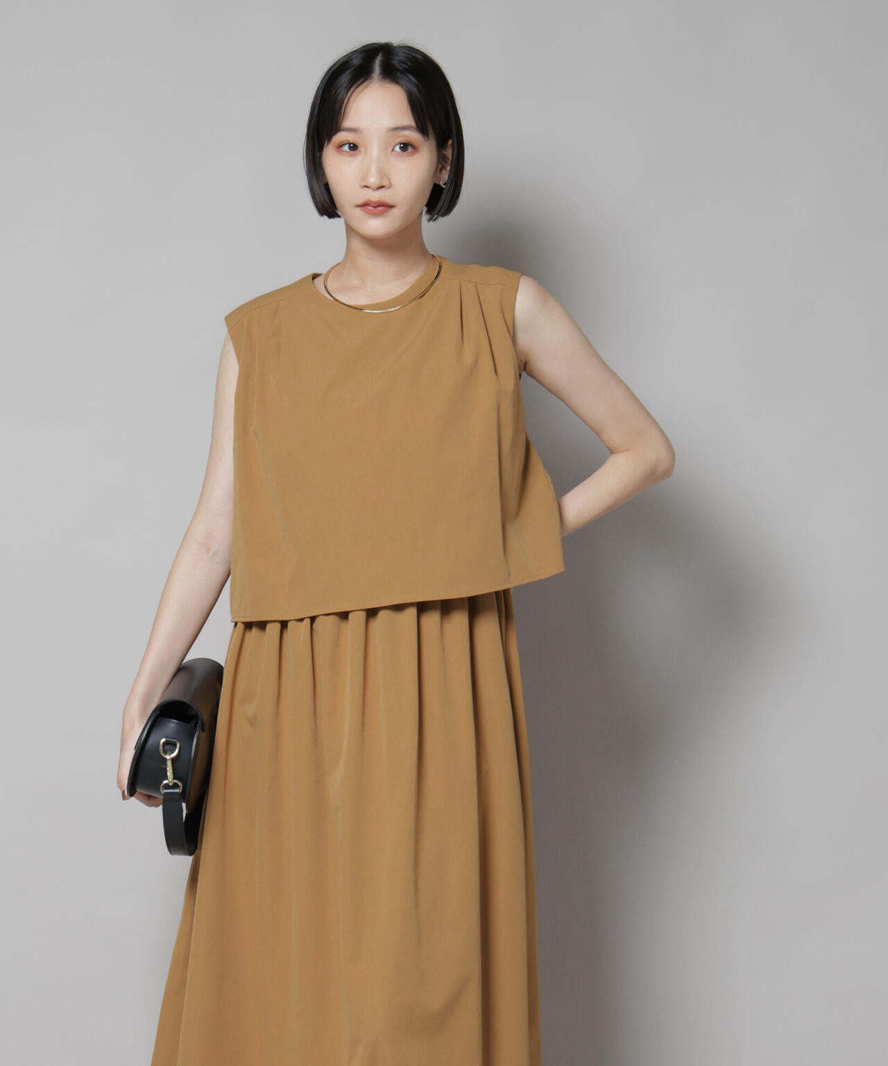 セットアップ風ノースリーブワンピース | NANO universe（ナノ