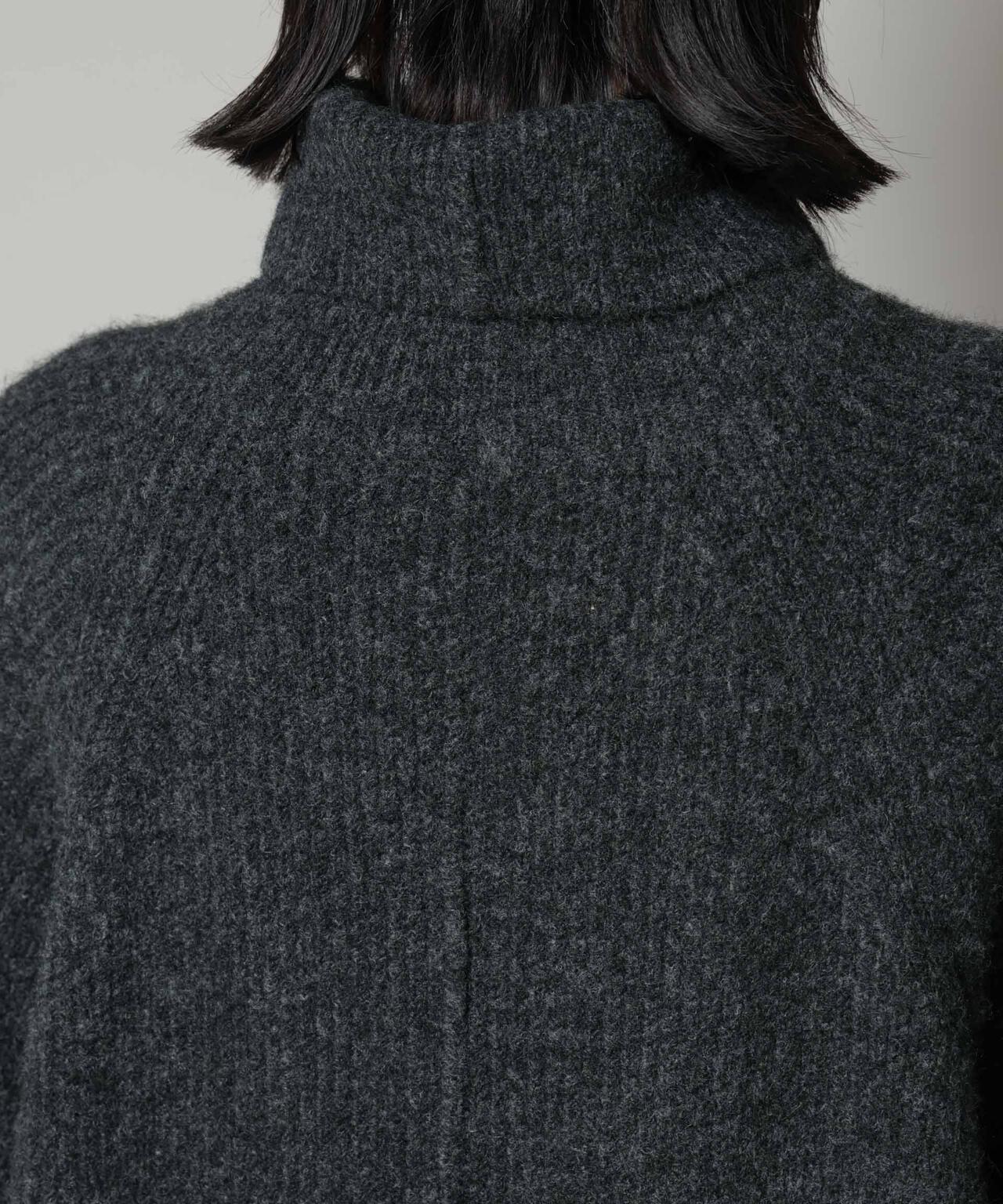 エアリーヤーン畦編タートルニットマキシワンピース | NANO universe