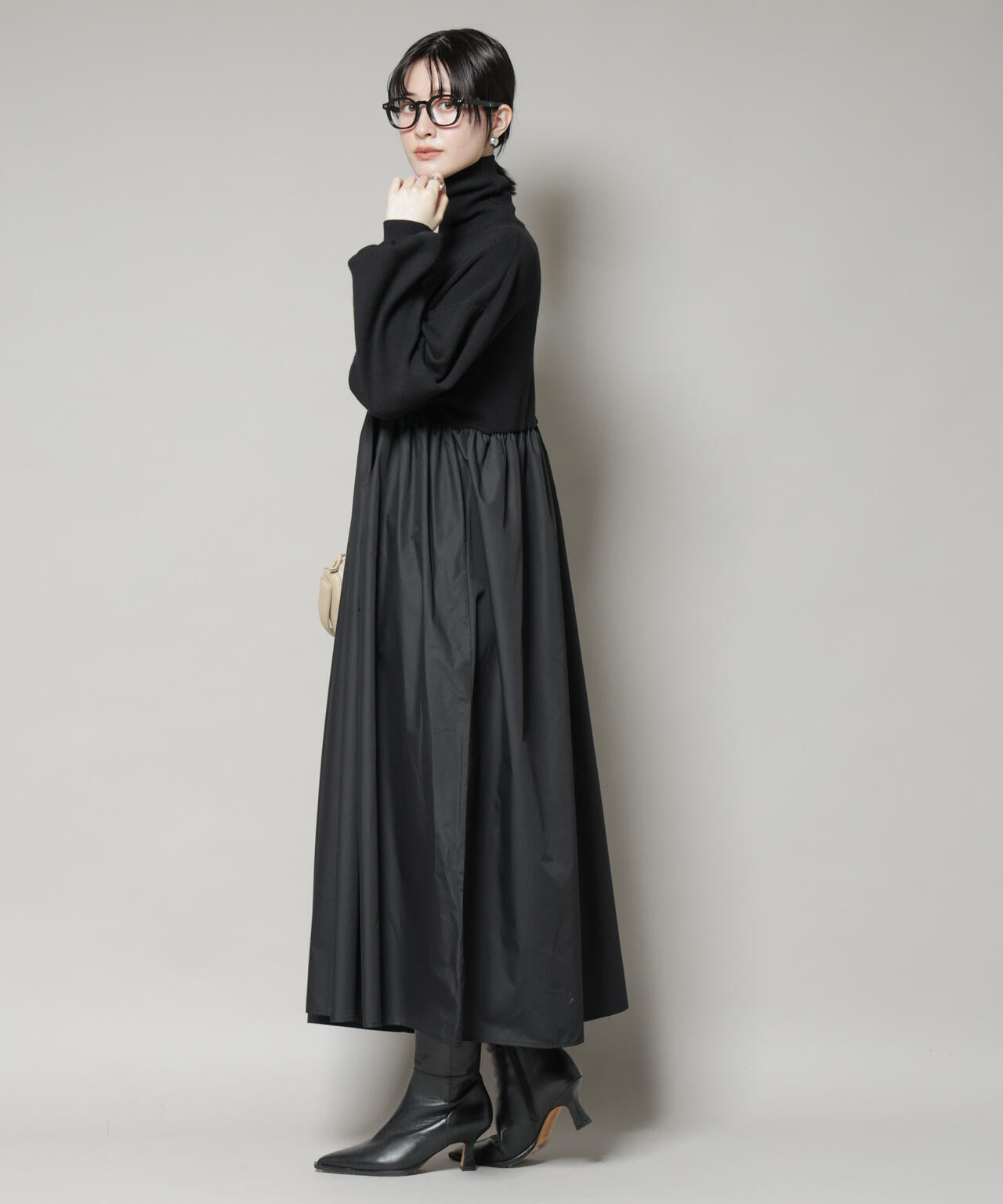 異素材コンビドッキングタートルワンピース | NANO universe（ナノ