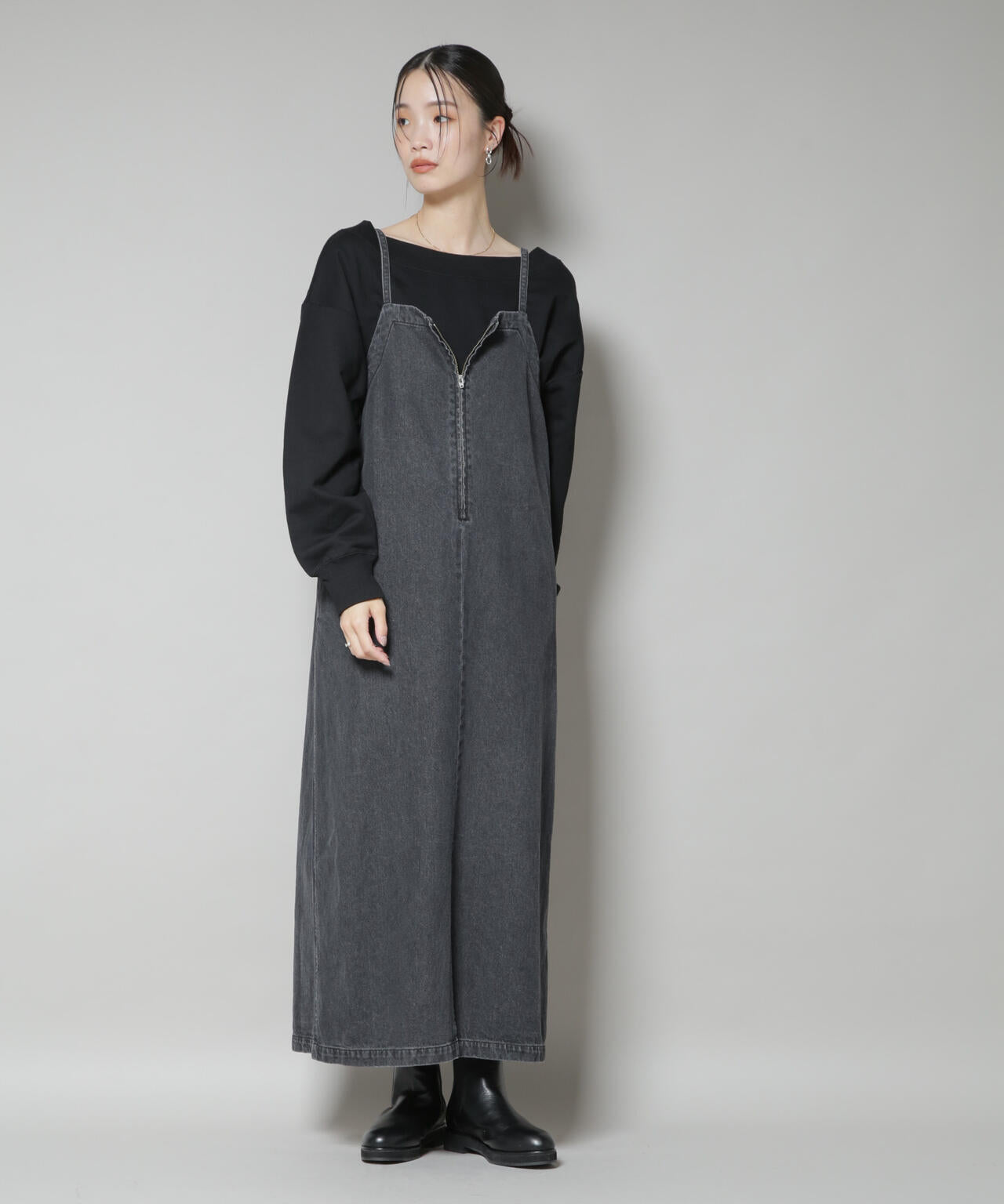 前後2wayデニムキャミソールワンピース | NANO universe（ナノ