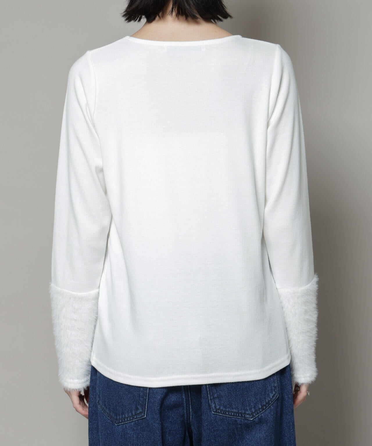 ジレワンピース×ファースリーブトップス アンサンブルセット