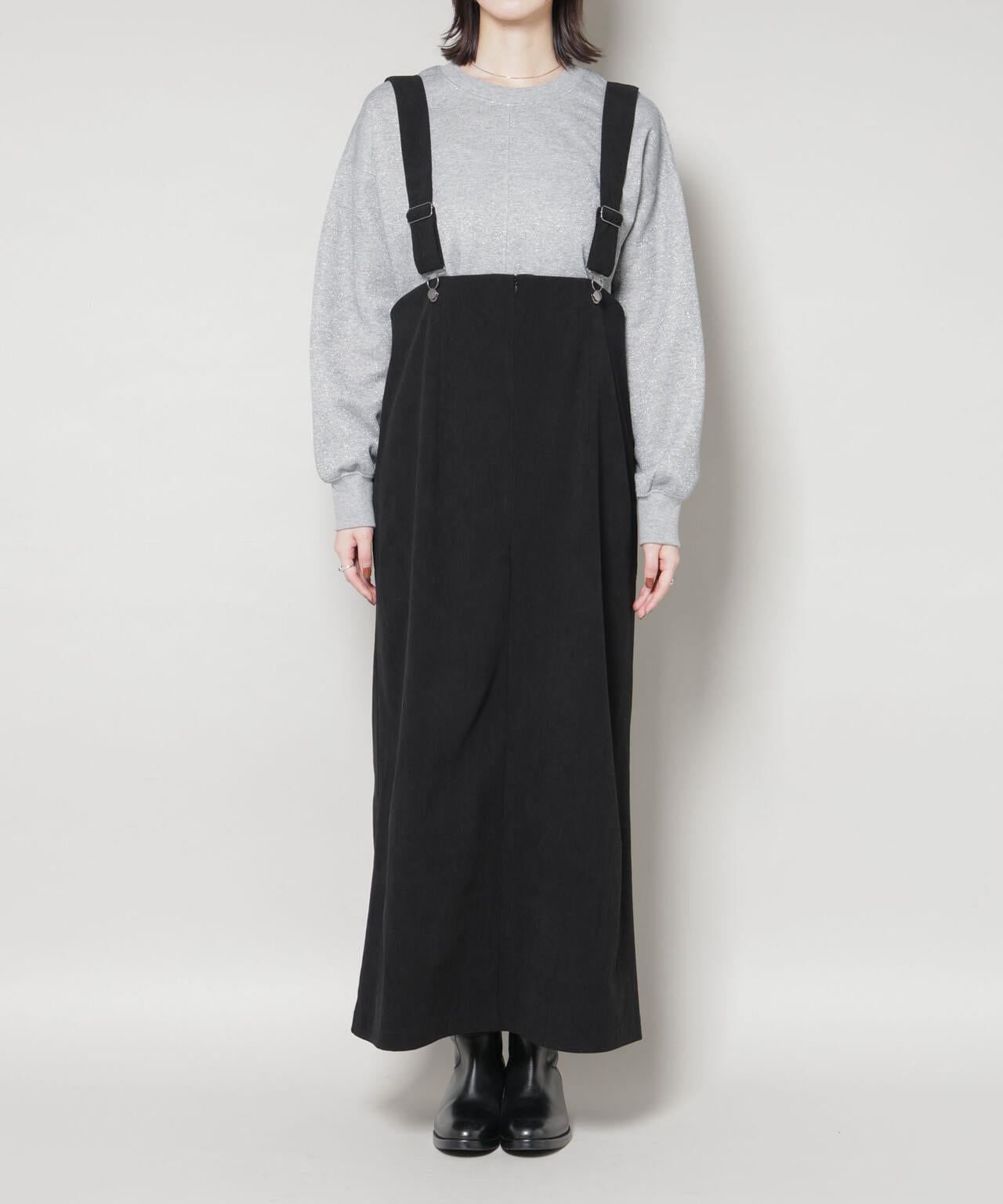 ストレッチ起毛ジャンパースカート(セットアップ可) | NANO universe