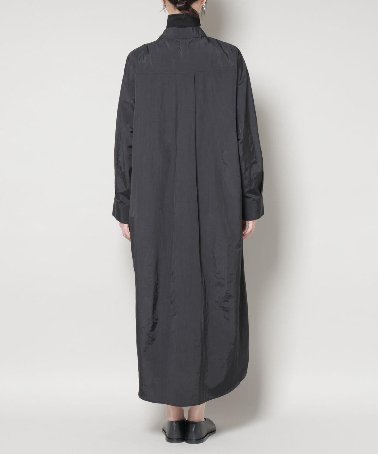 ナイロンタッサードロストシャツワンピース