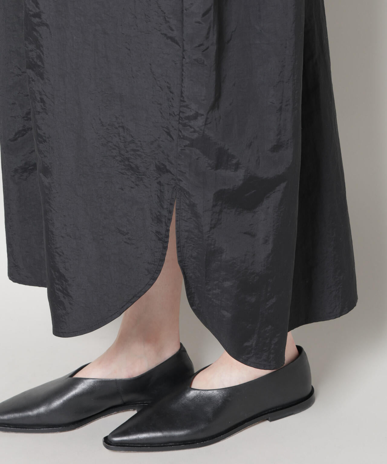 ナイロンタッサードロストシャツワンピース